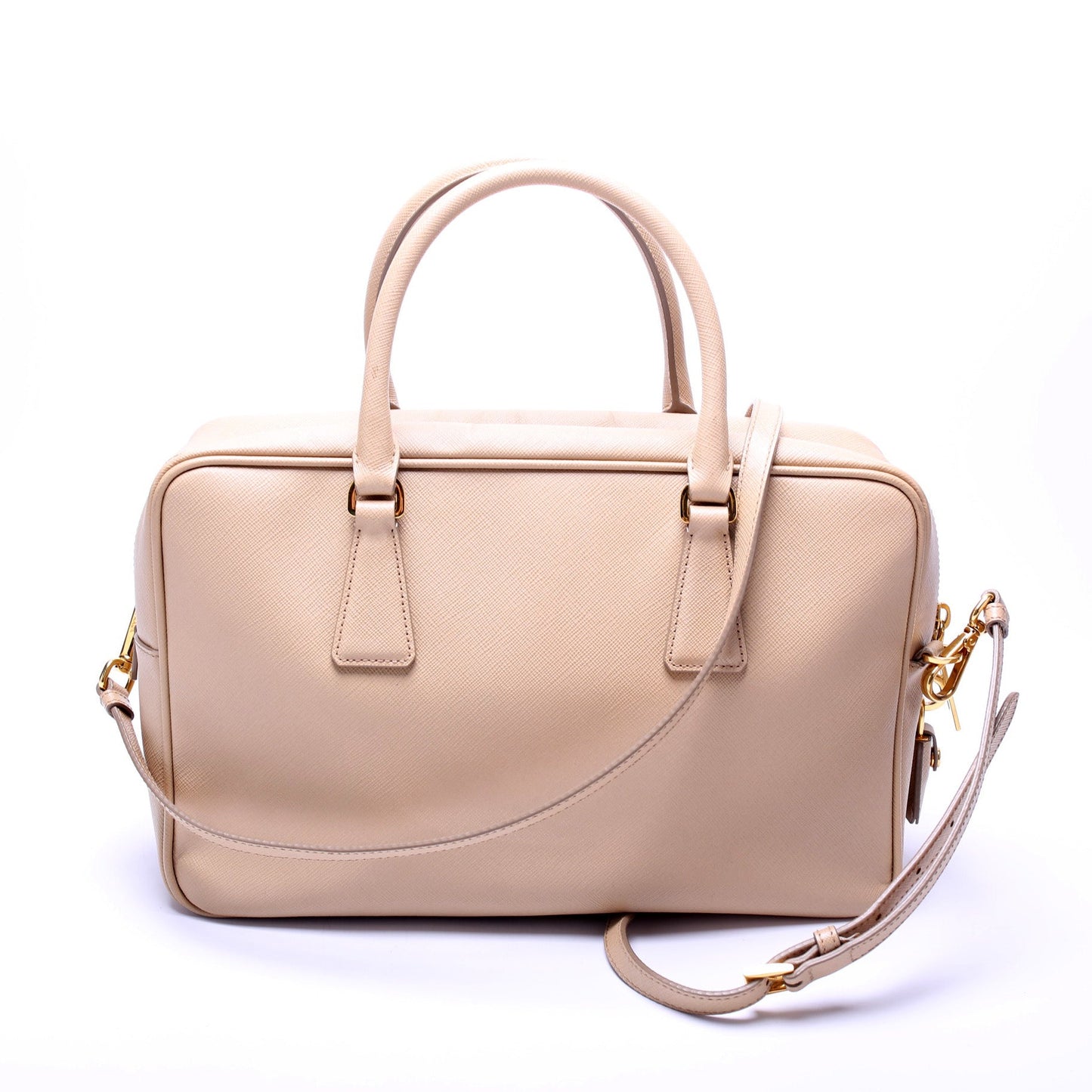 Prada Saffiano Lux Bauletto Bag Travel Bag