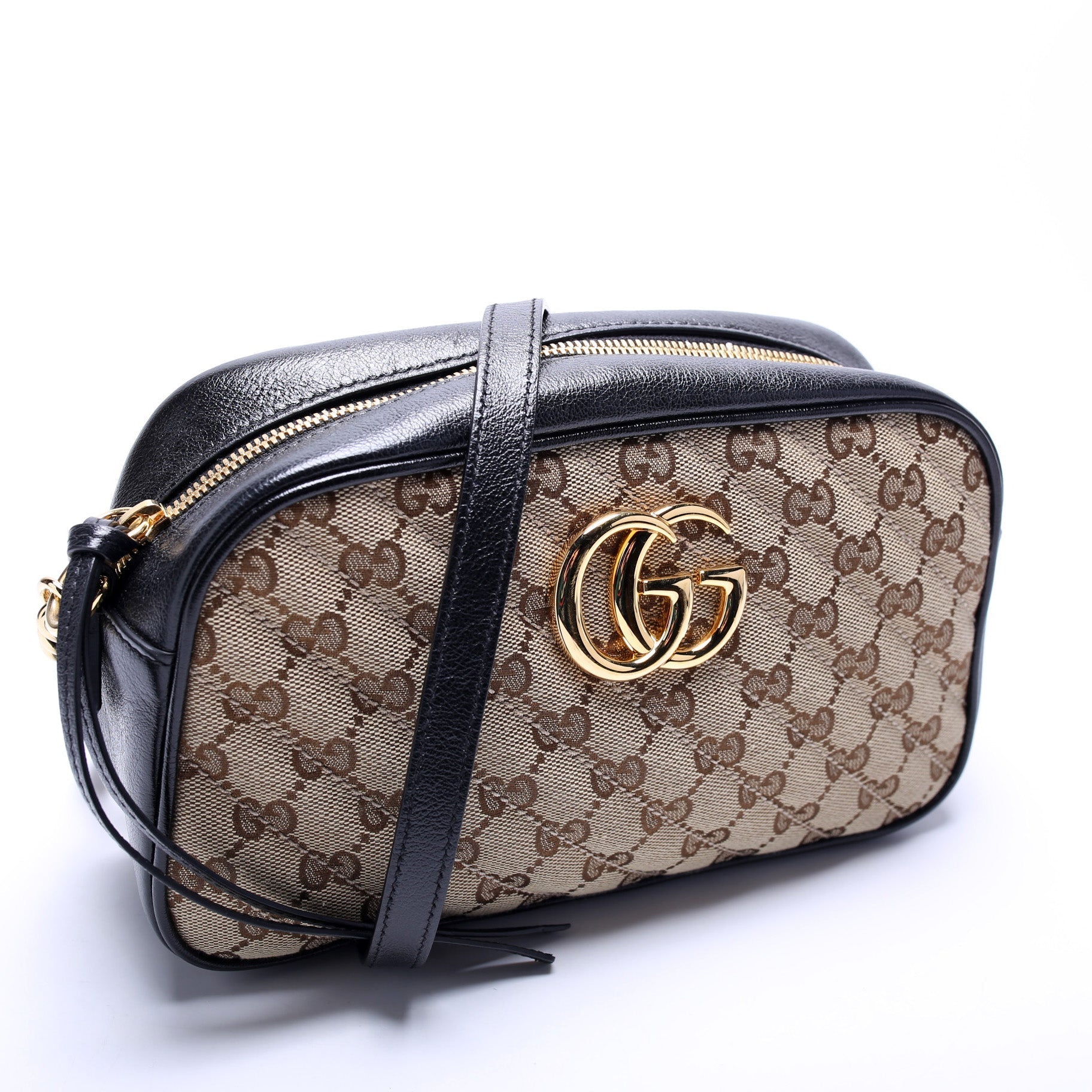 Gucci Marmont Camera Canvas Small Crossbody Bag Canvas Camera