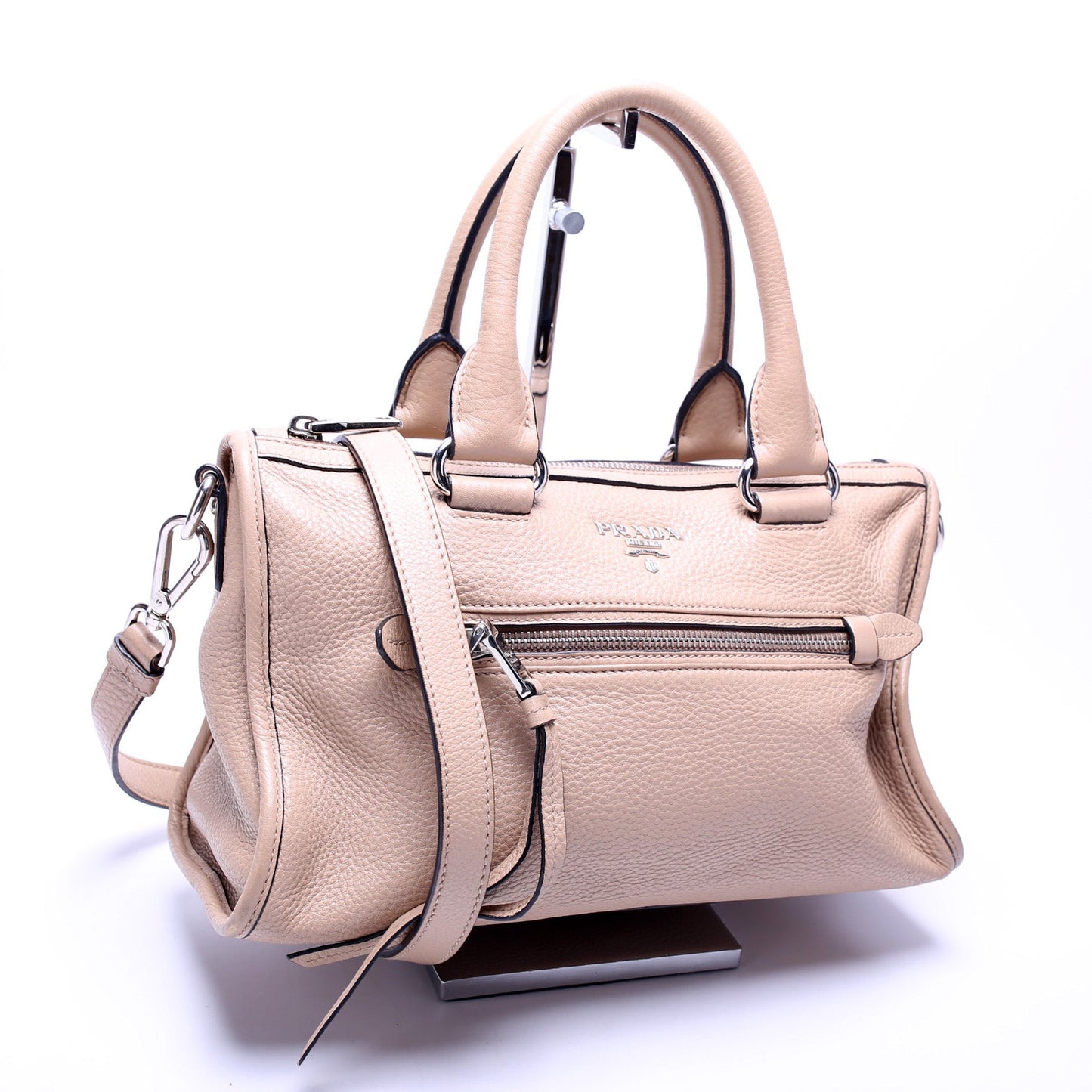 Prada Vitello Phenix Convertible Satchel Bag Travel Bag