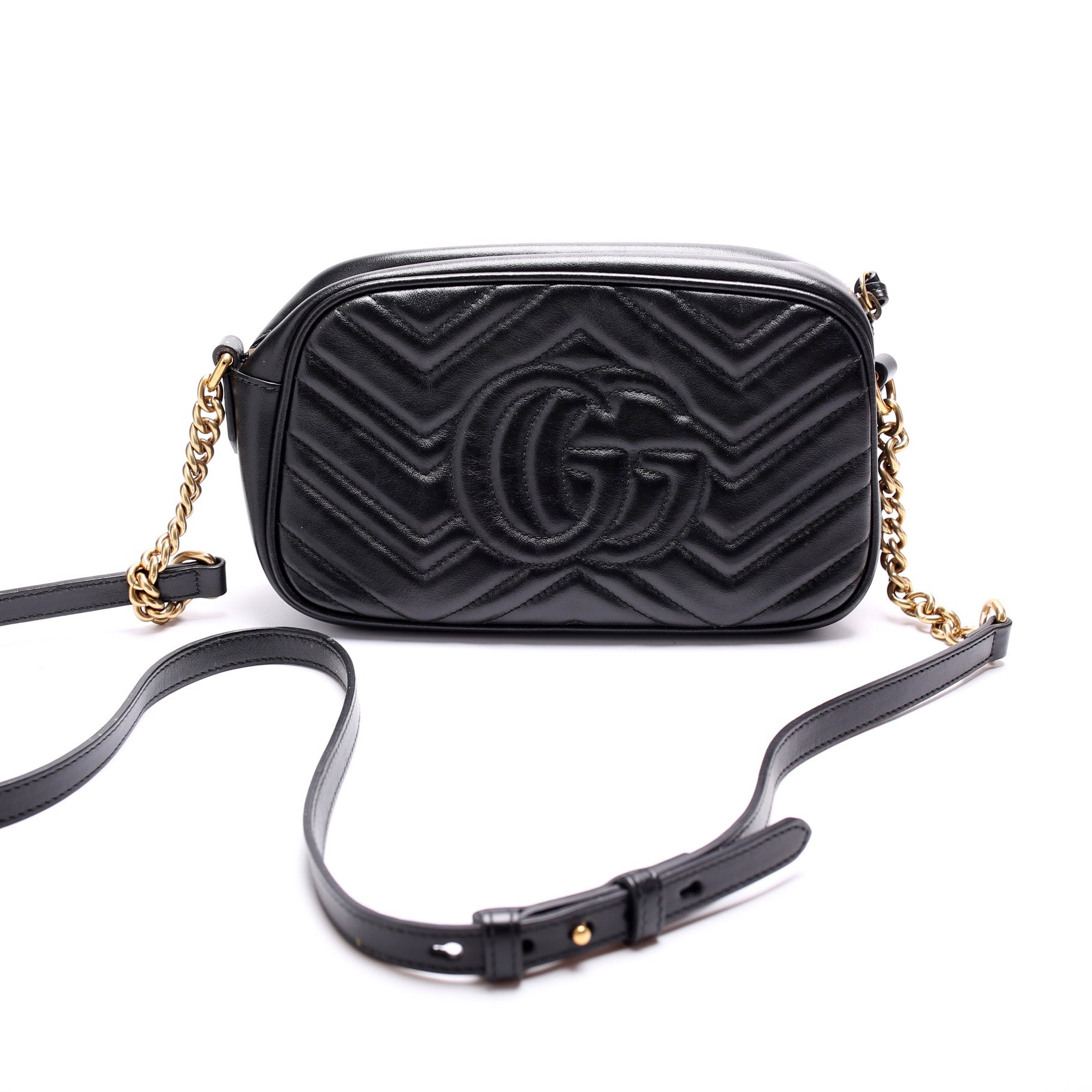 Gucci Marmont Camera Leather Small Crossbody Bag Camera 8