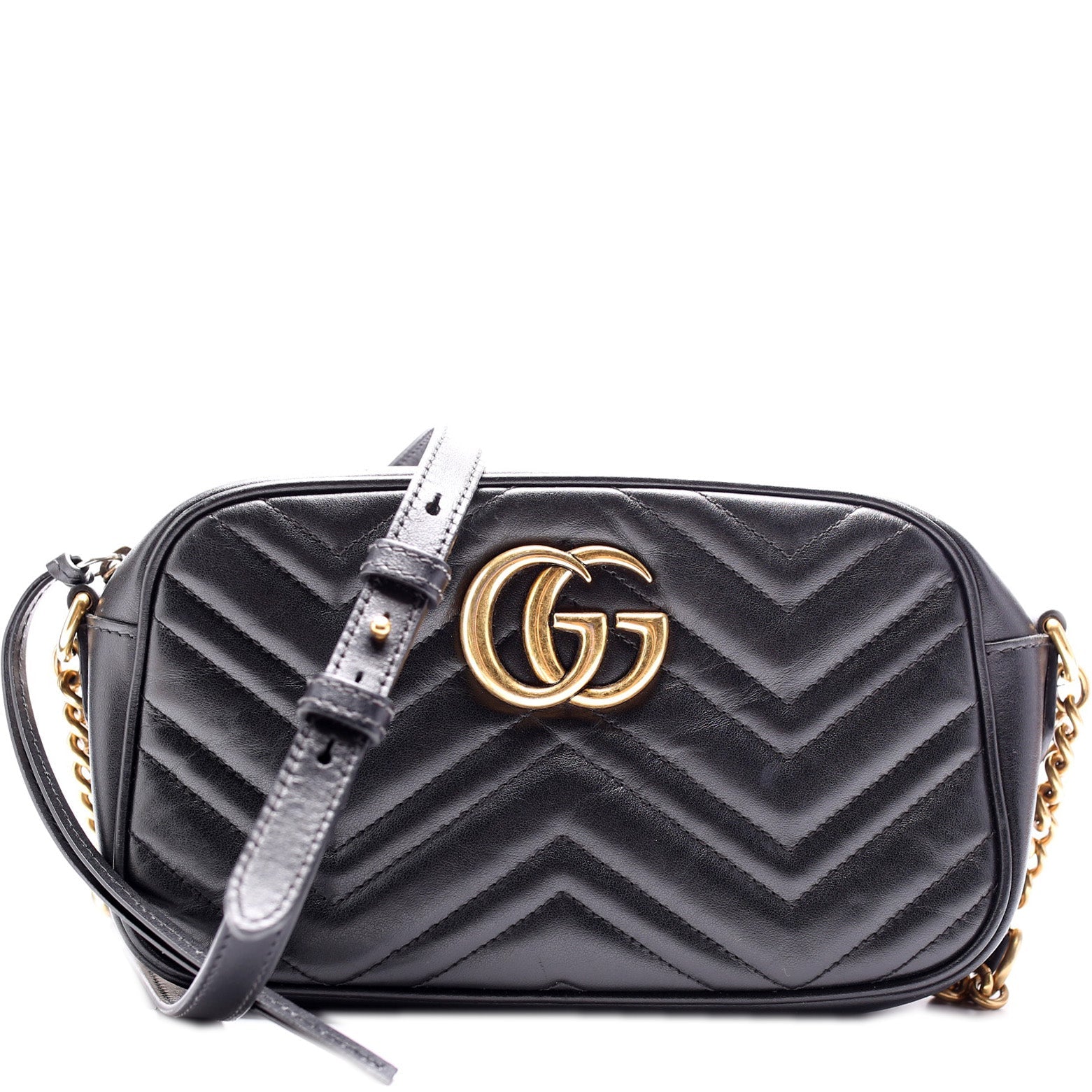 Gucci Marmont Camera Leather Small Crossbody Bag Camera 9