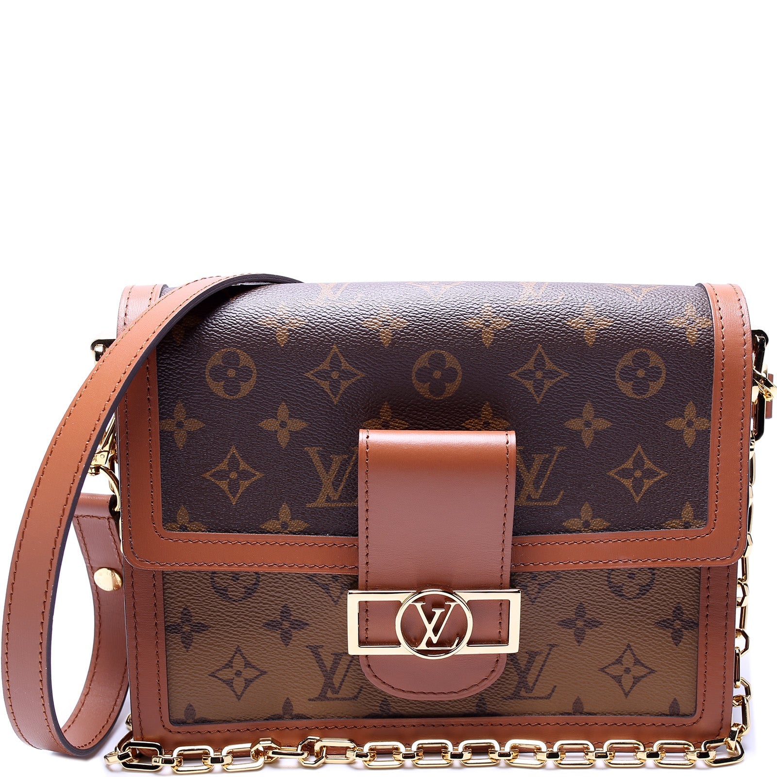 Louis Vuitton Dauphine MM Reverse Monogram Handbag Reverse 2