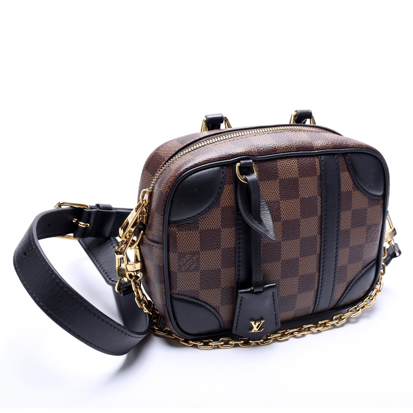 Louis Vuitton Valisette Souple BB Ebene Damier Handbag
