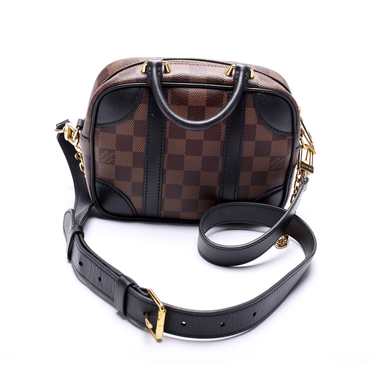 Louis Vuitton Valisette Souple BB Ebene Damier Handbag