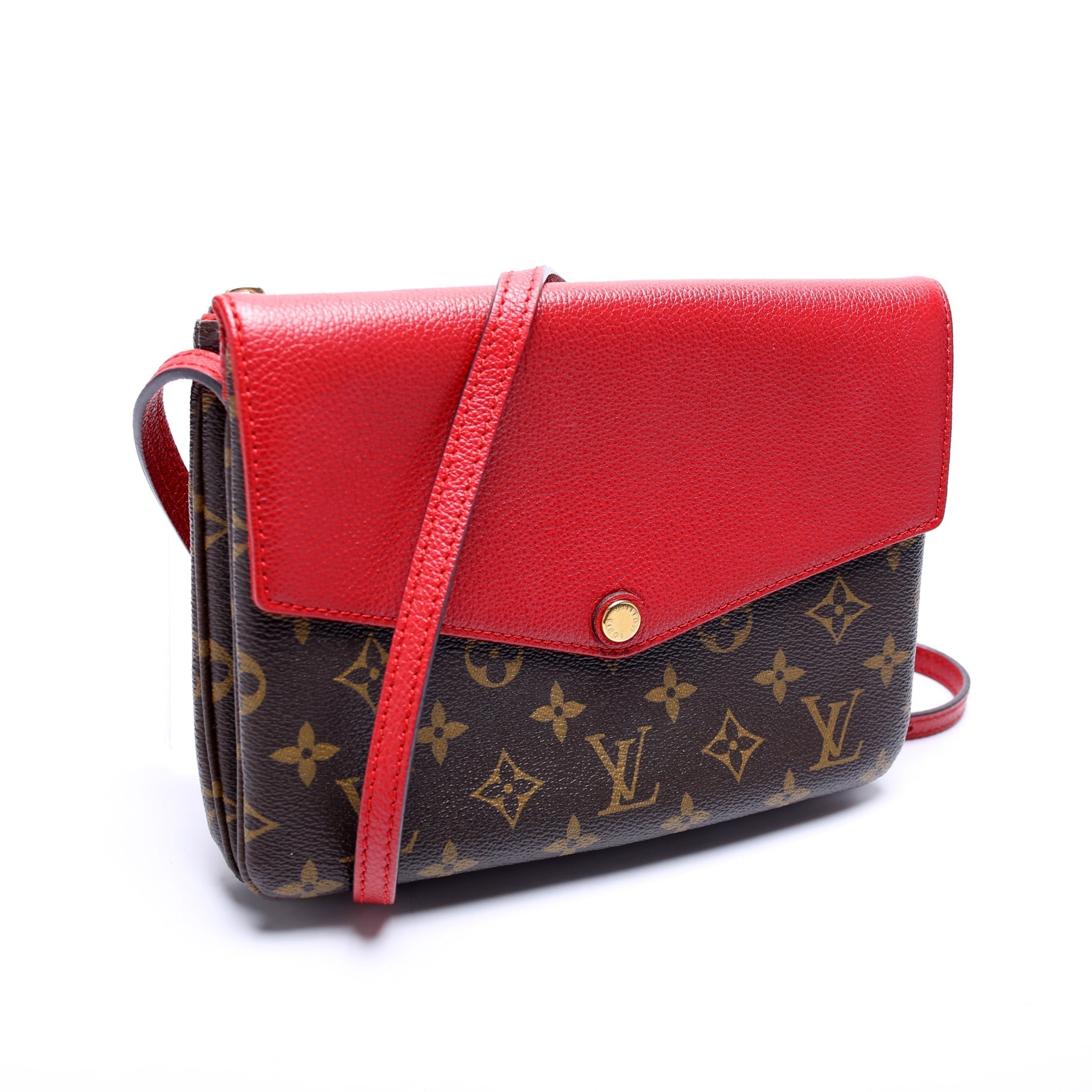 Louis Vuitton Pochette Twice Monogram Clutch Bag Monogram 4
