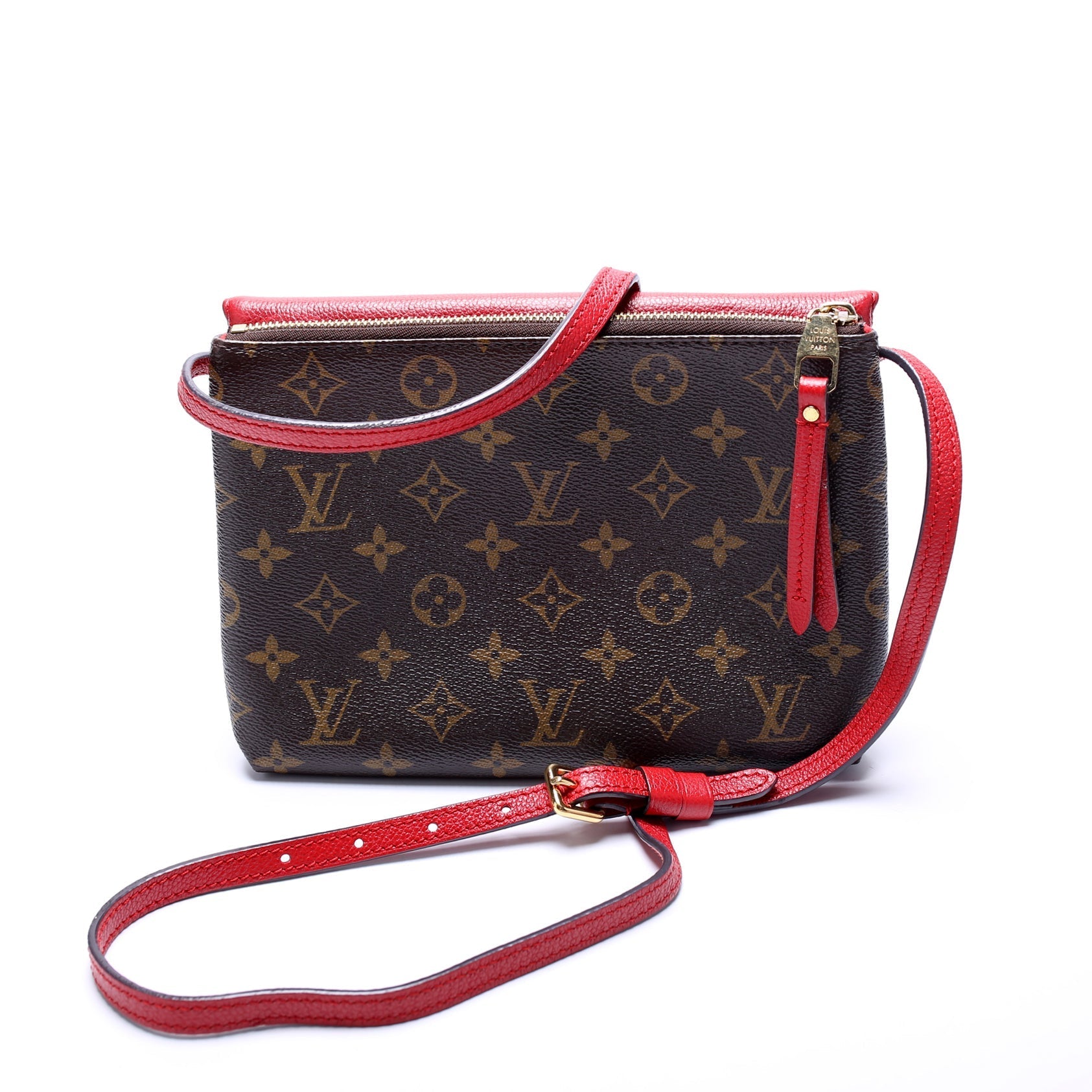 Louis Vuitton Pochette Twice Monogram Clutch Bag Monogram 4