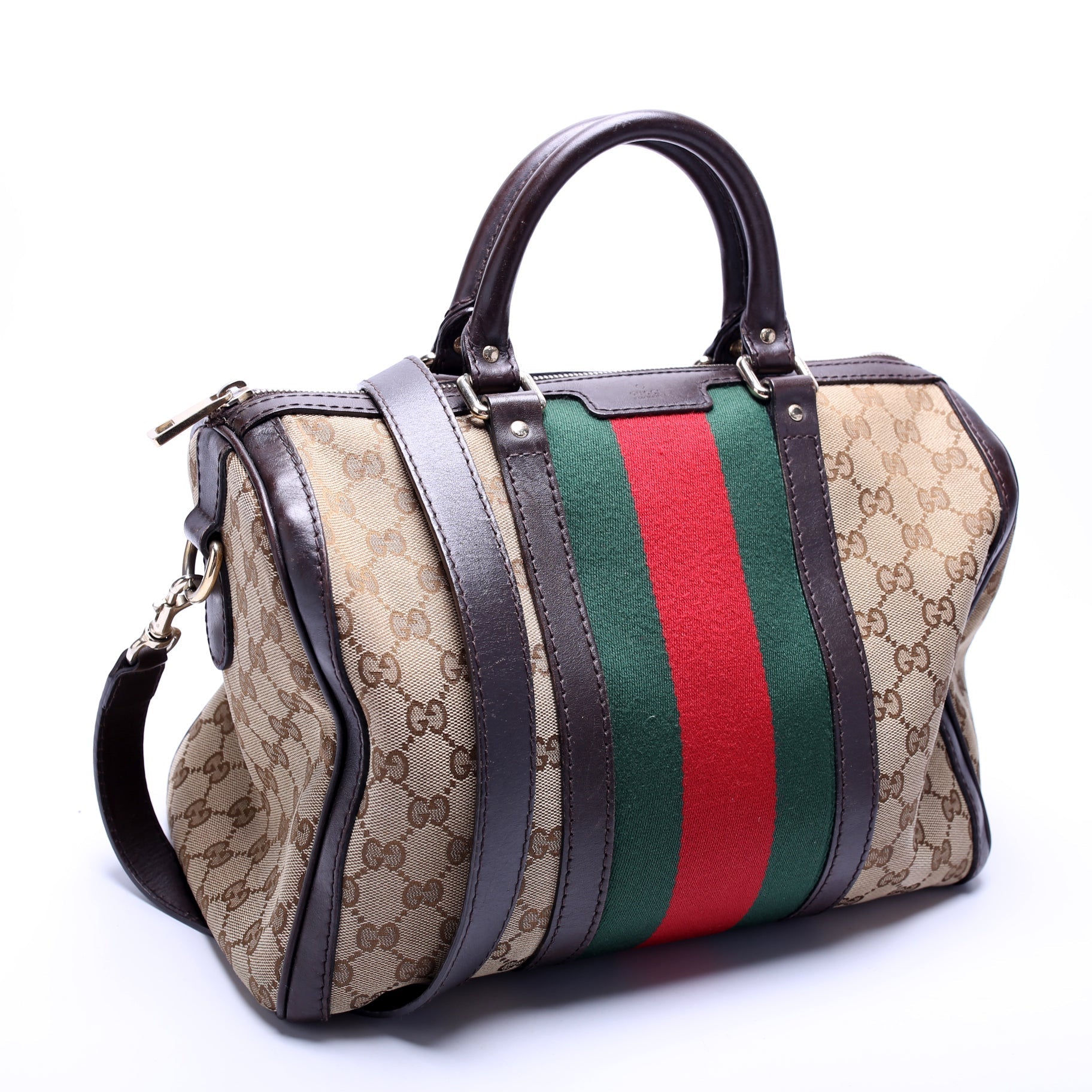Gucci Boston Canvas Travel Bag Canvas 16