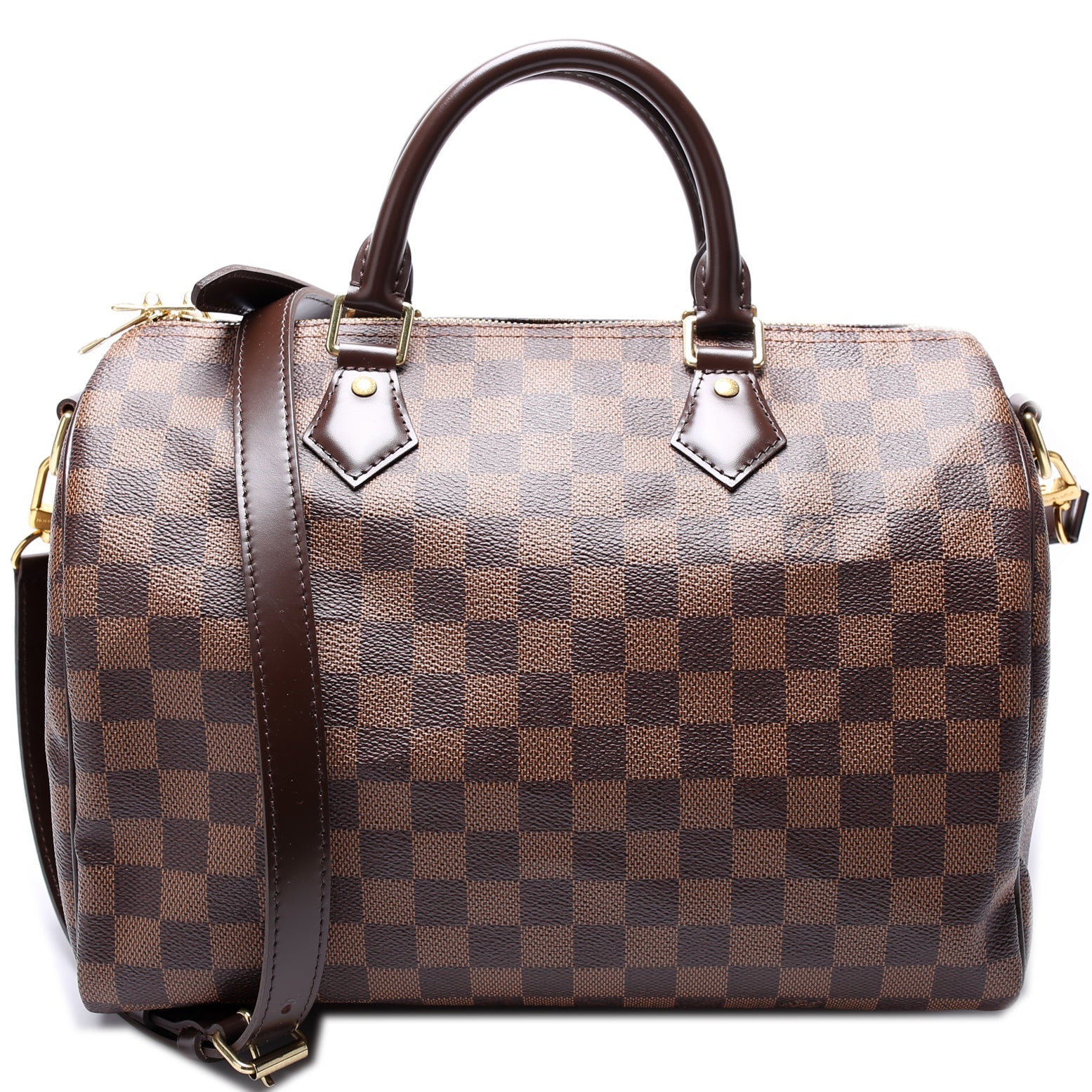 Louis Vuitton Speedy 30 Bandouliere Ebene Damier Handbag Ebene 18