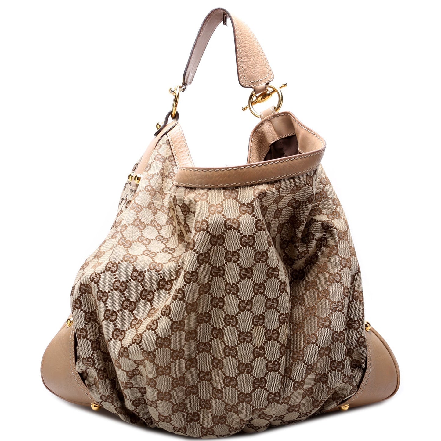 Gucci GG Jockey Canvas Shoulder Bag