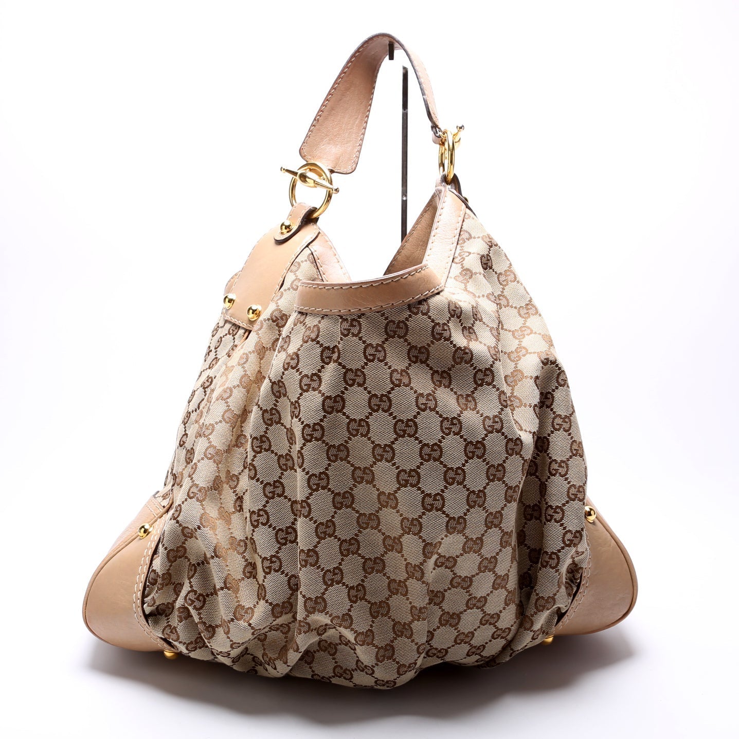 Gucci GG Jockey Canvas Shoulder Bag