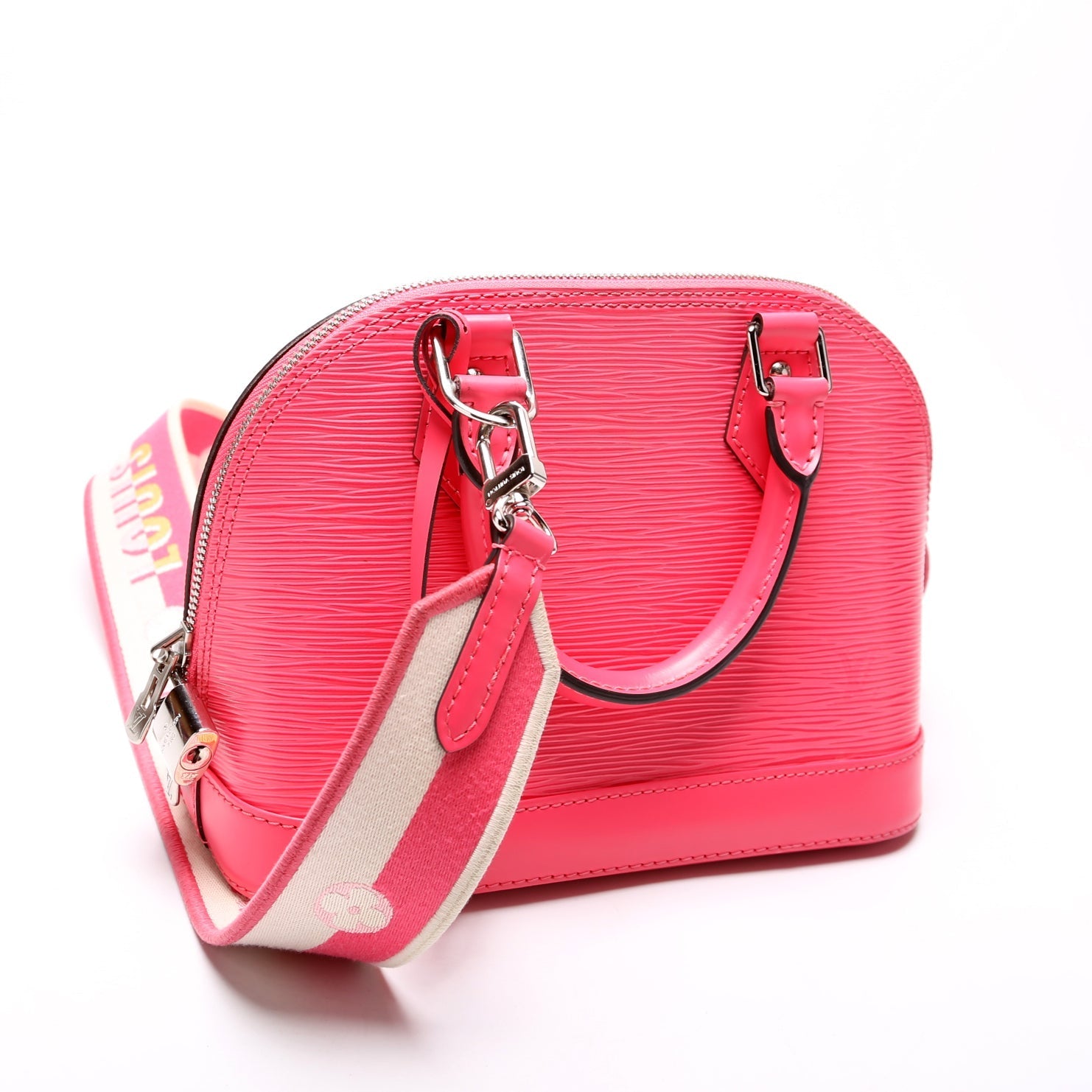 Louis Vuitton Alma BB w Epi Handbag Strap 1