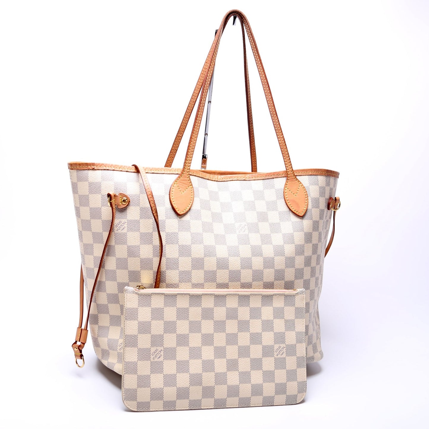 Louis Vuitton Neverfull MM W Azur Damier Wallet Case Azur 12