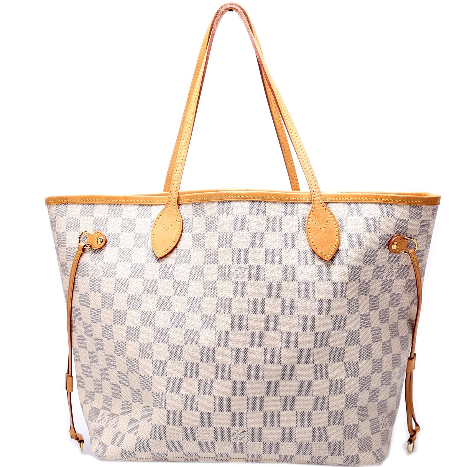 Louis Vuitton Neverfull MM Azur Damier Tote Bag Azur 23