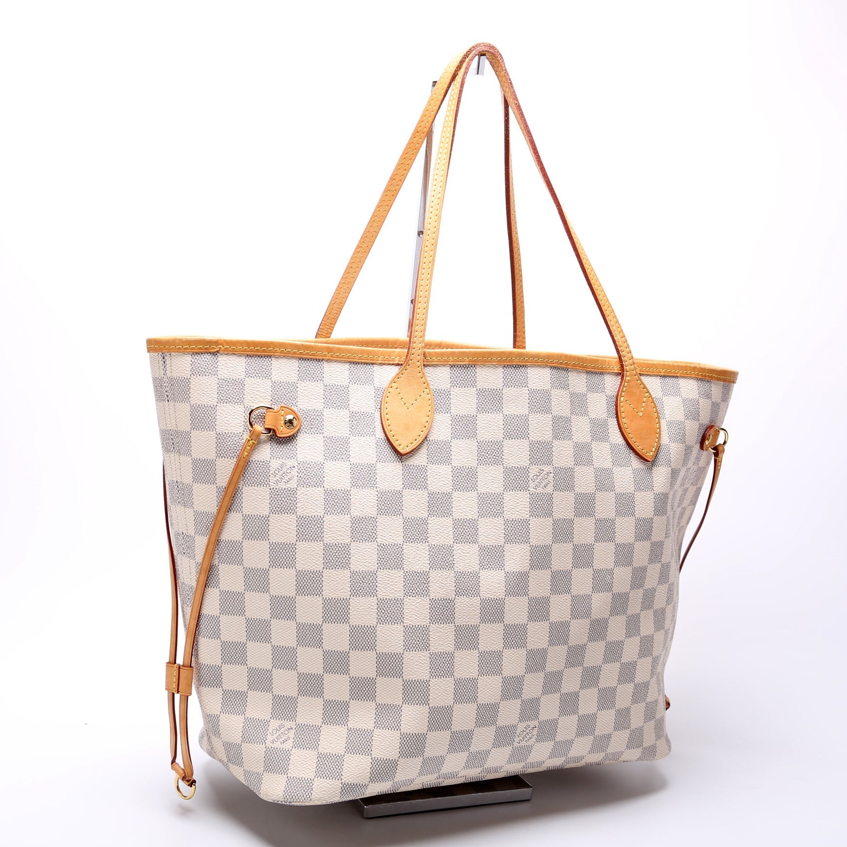 Louis Vuitton Neverfull MM Azur Damier Tote Bag Azur 23