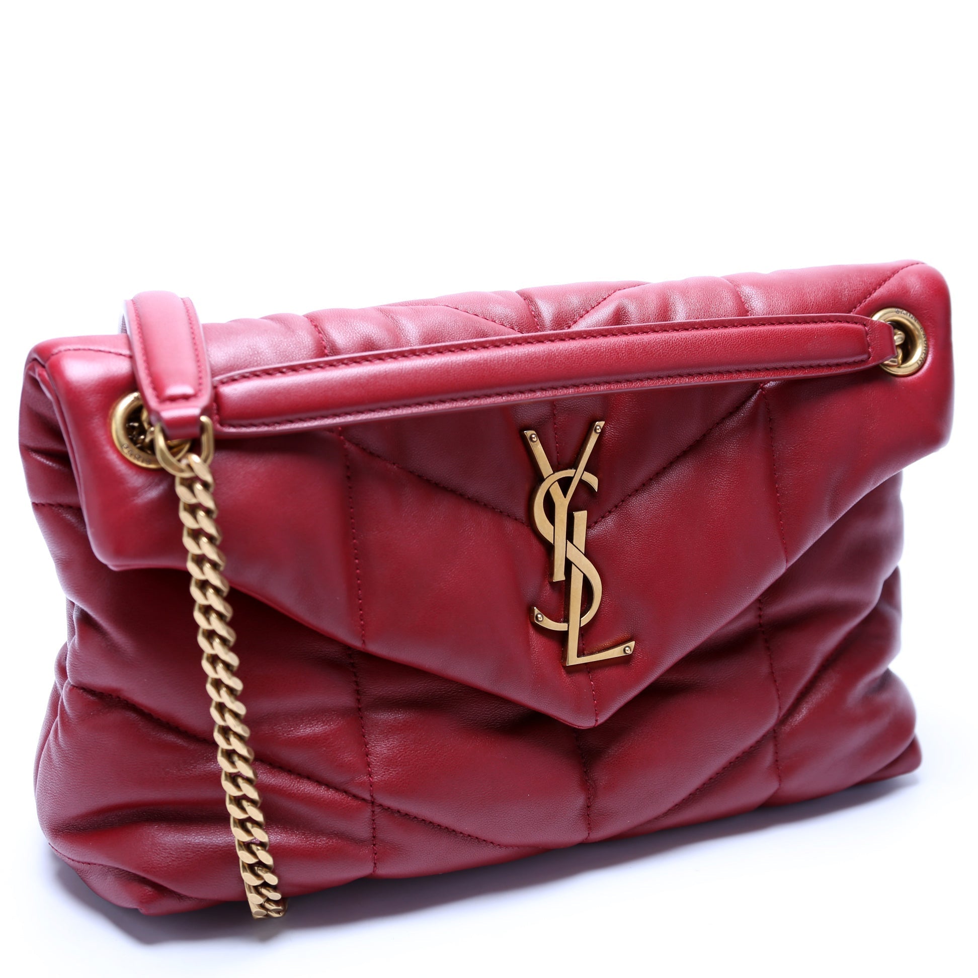 YSL Saint Laurent Puffer Bag Lambskin Quilted Small Travel Bag Small Lambskin 577481