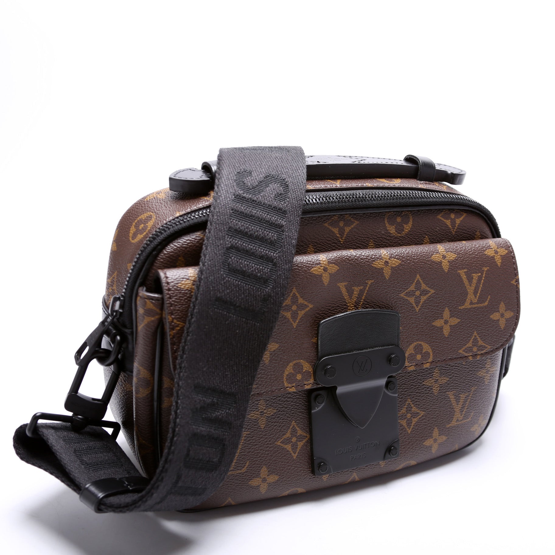 Louis Vuitton S Messenger Macassar Monogram Lock Crossbody Bag