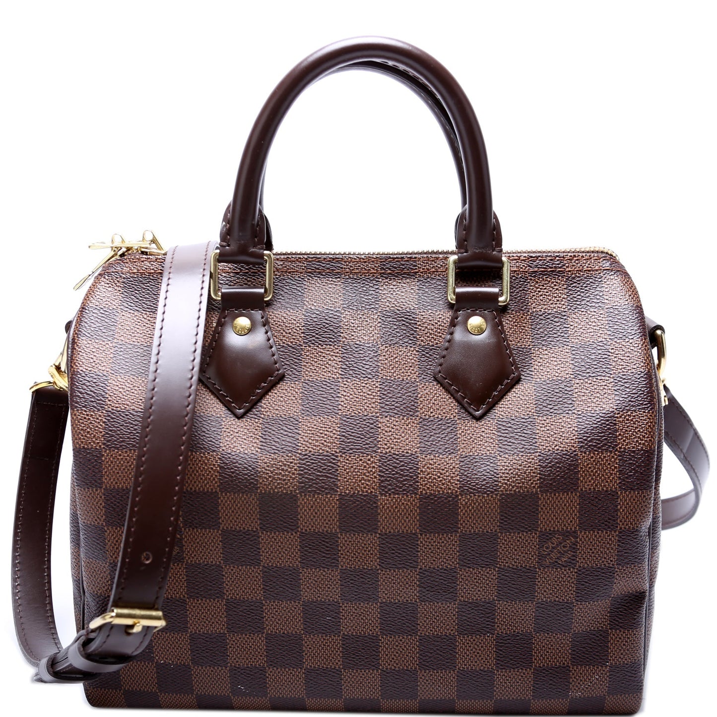 Louis Vuitton Speedy 25 Bandouliere Ebene Damier Handbag Ebene 11