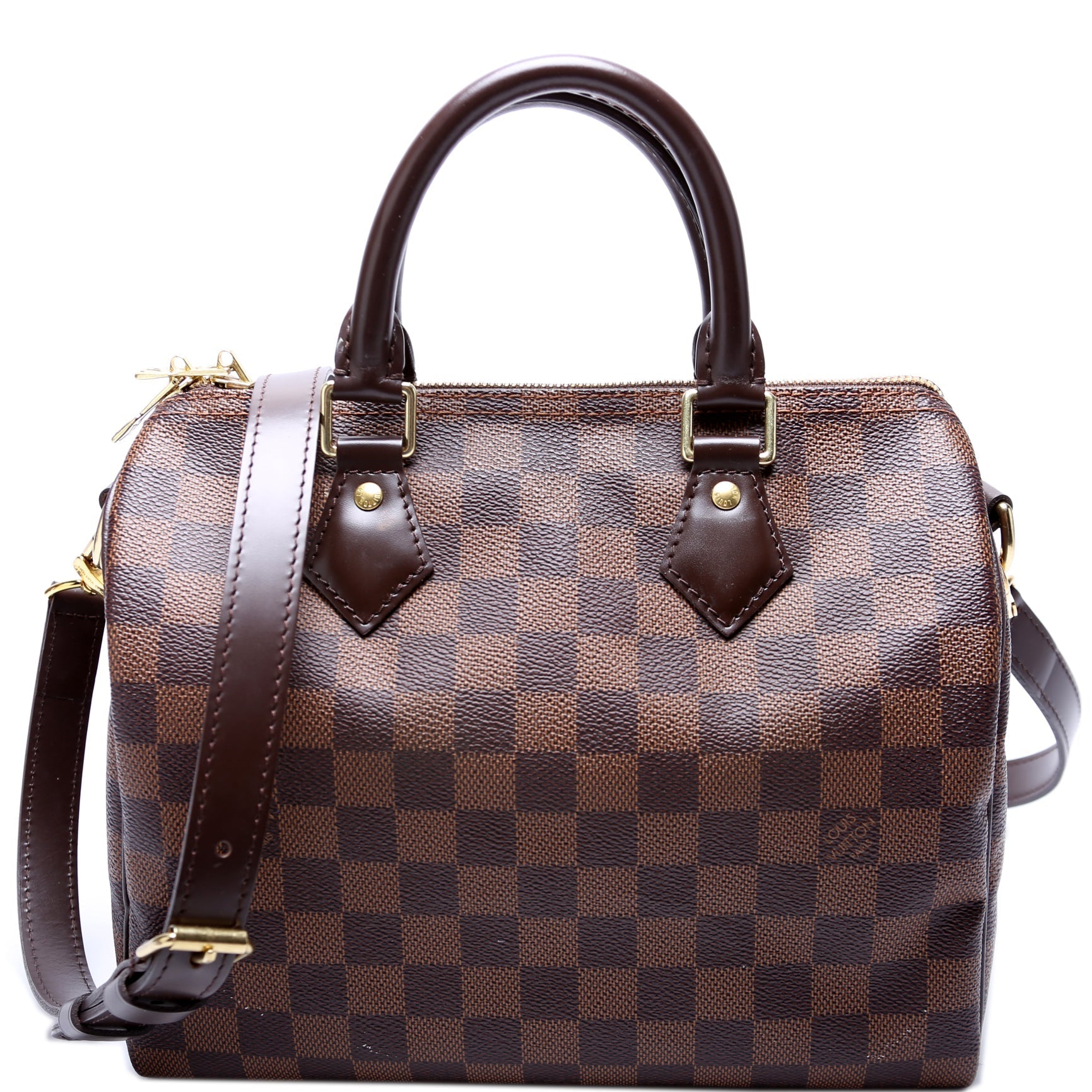 Louis Vuitton Speedy 25 Bandouliere Ebene Damier Handbag Ebene 11
