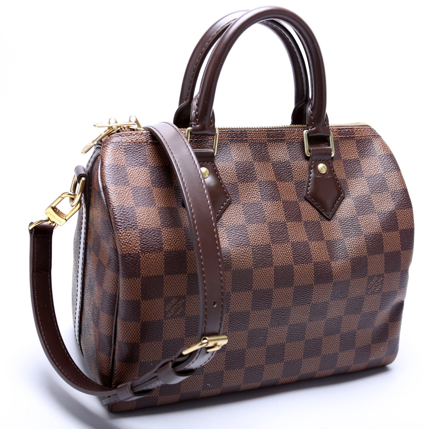 Louis Vuitton Speedy 25 Bandouliere Ebene Damier Handbag Ebene 11