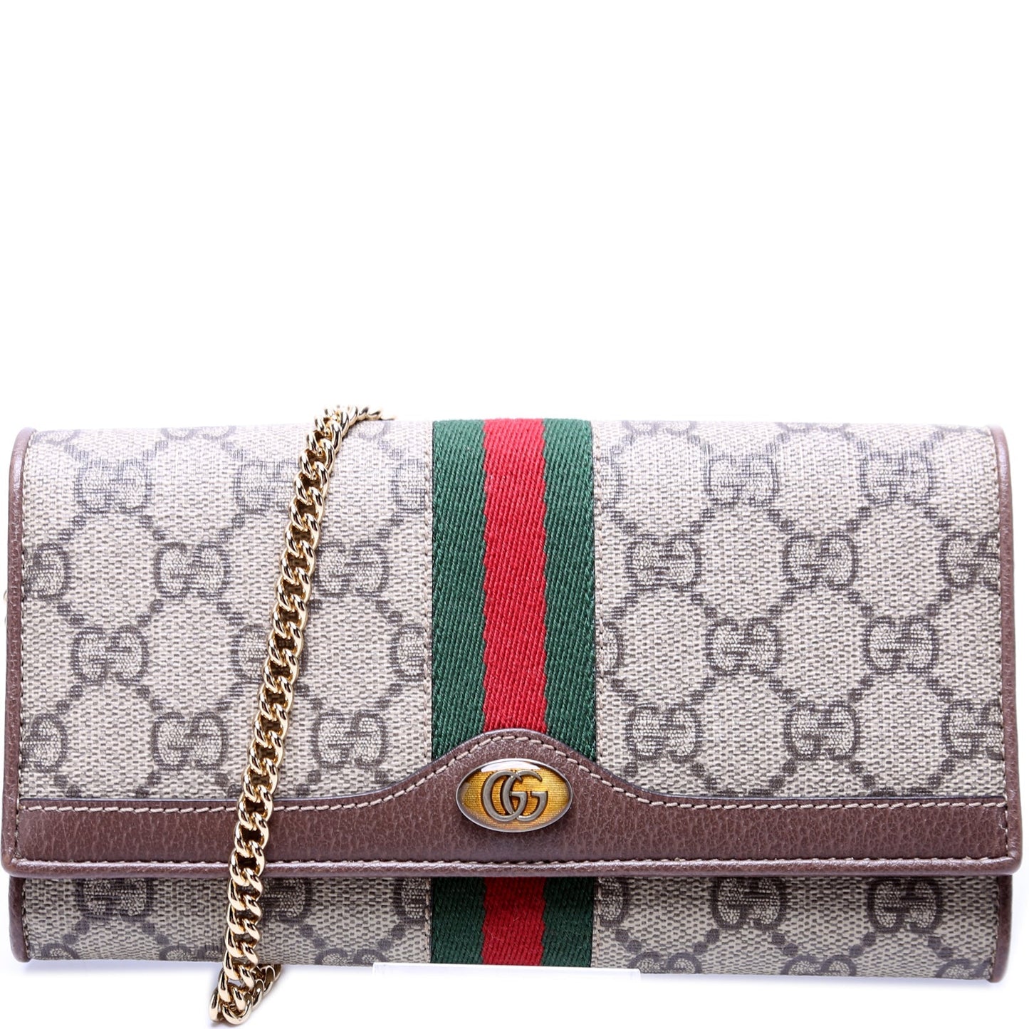 Gucci Ophidia GG Supreme Chain Wallet Case Chain Wallet