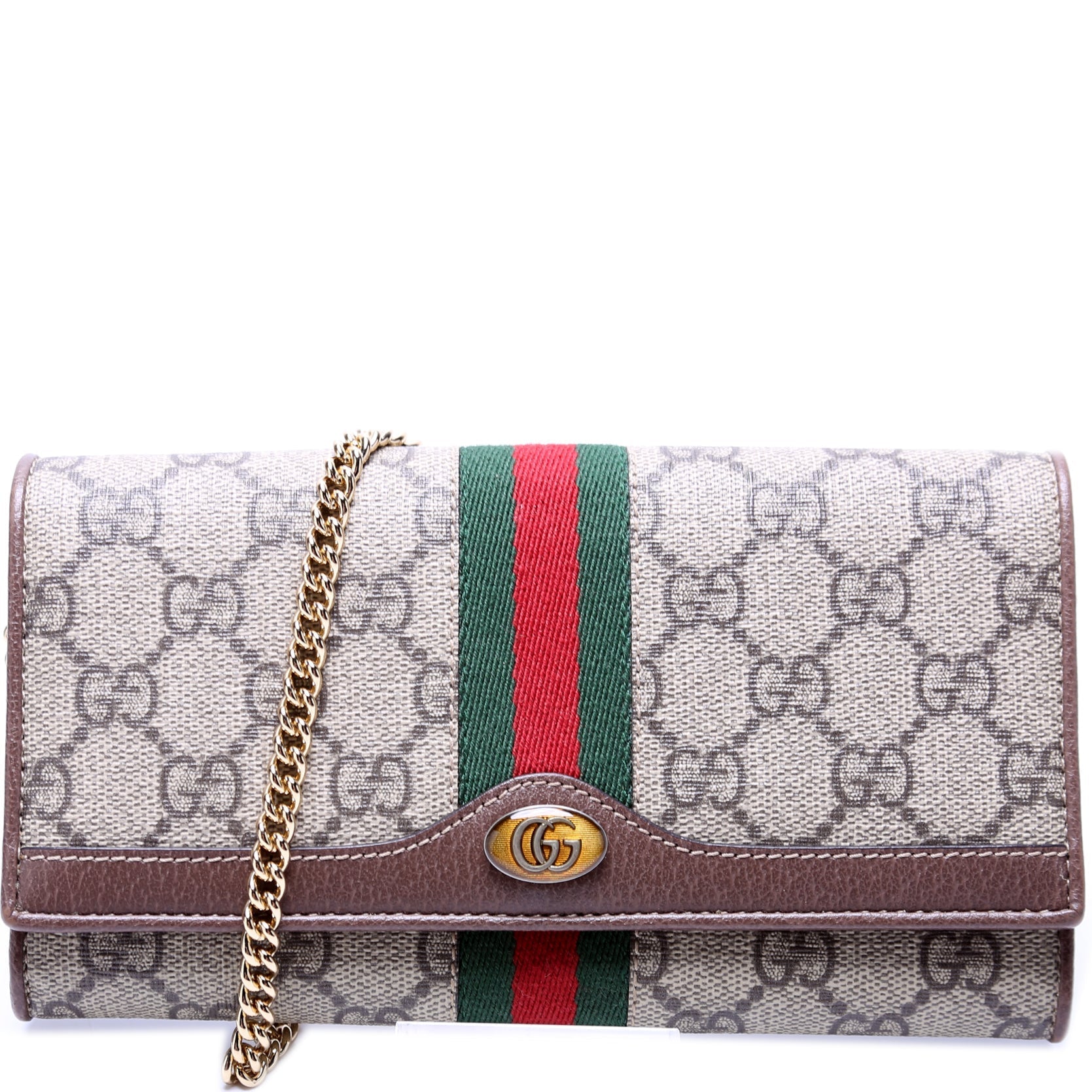Gucci Ophidia GG Supreme Chain Wallet Case Chain Wallet