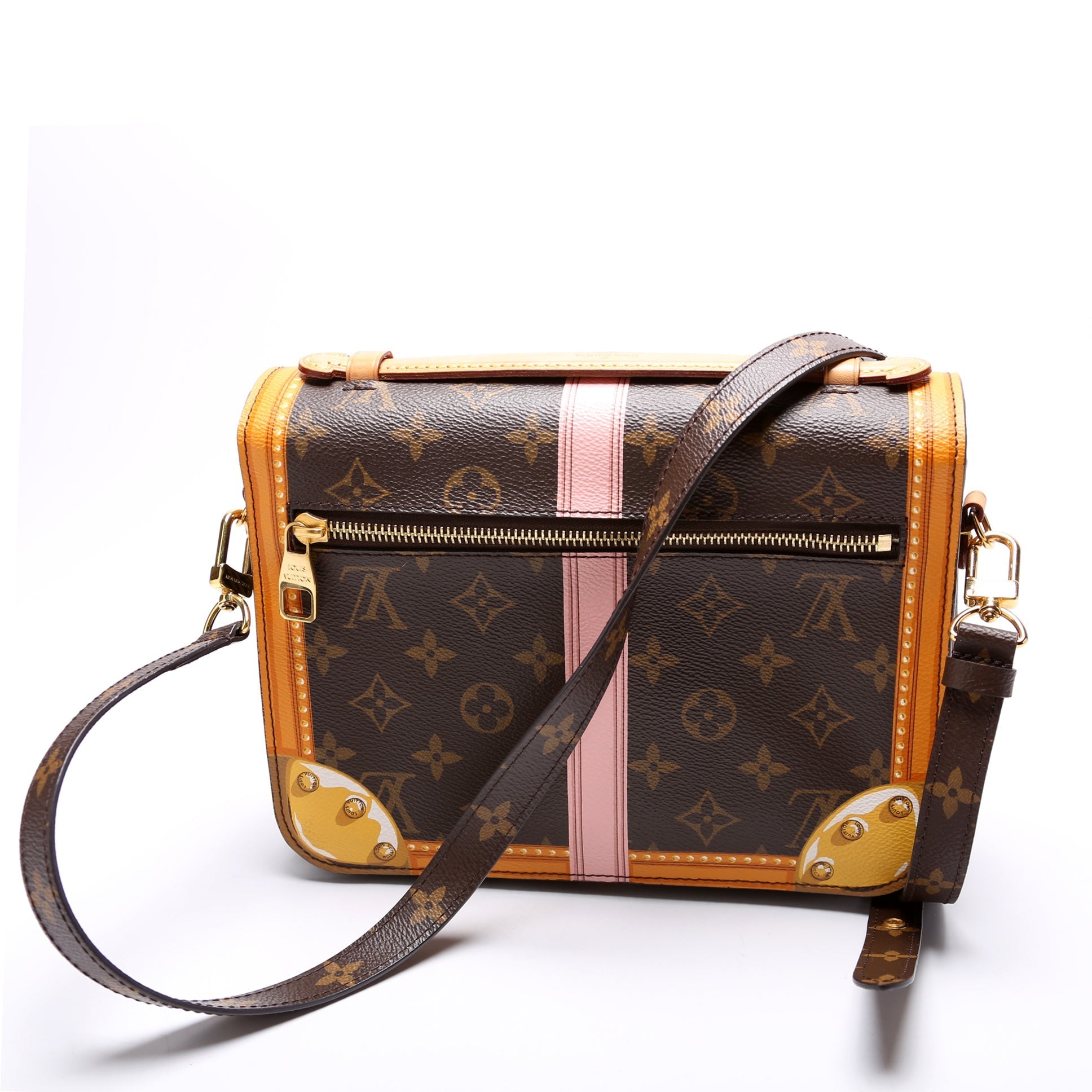 Louis Vuitton Pochette Metis Summer Trunks Monogram Clutch Bag