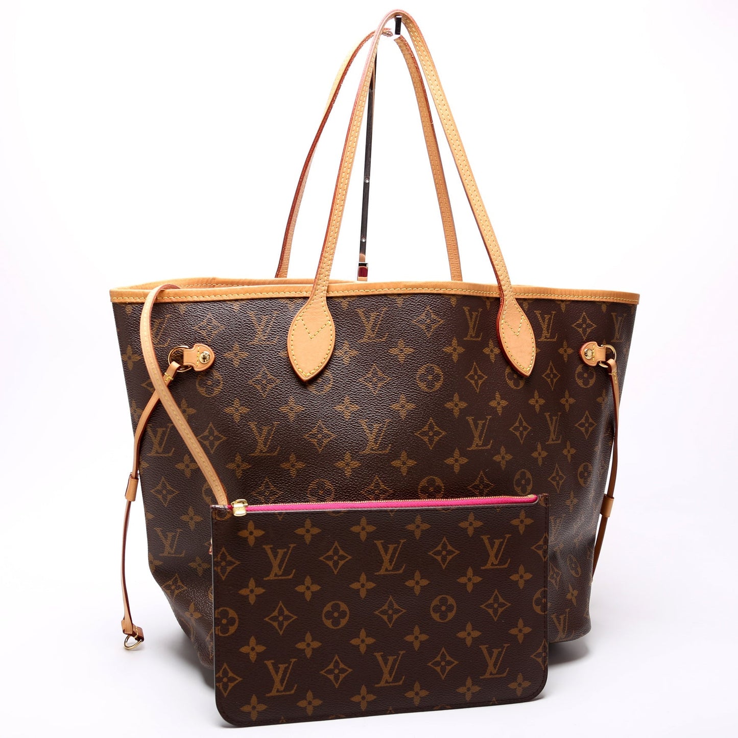 Louis Vuitton Neverfull w MM Monogram Wallet Case Monogram 21