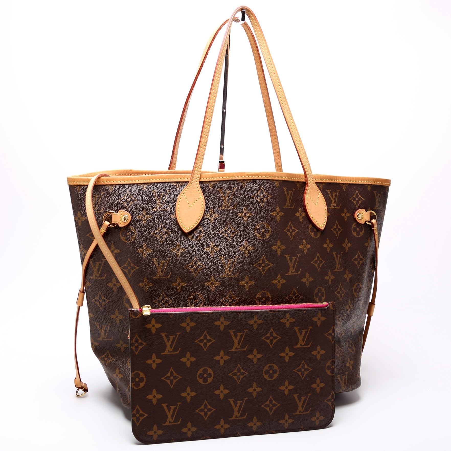 Louis Vuitton Neverfull w MM Monogram Wallet Case Monogram 21