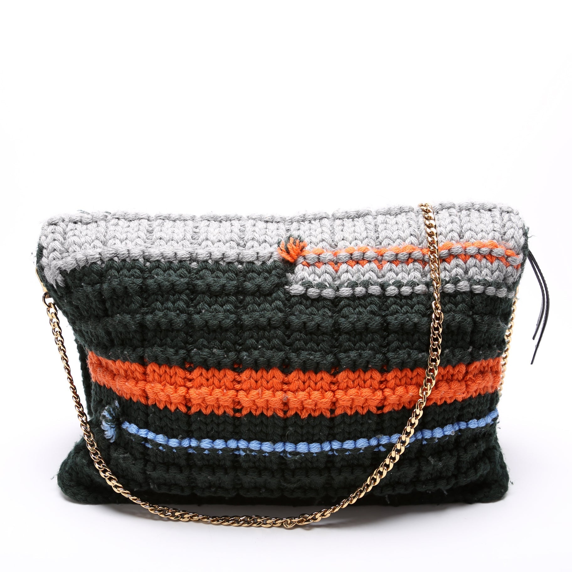 Prada Knit Wool Tessuto Tricot Bag Travel Bag