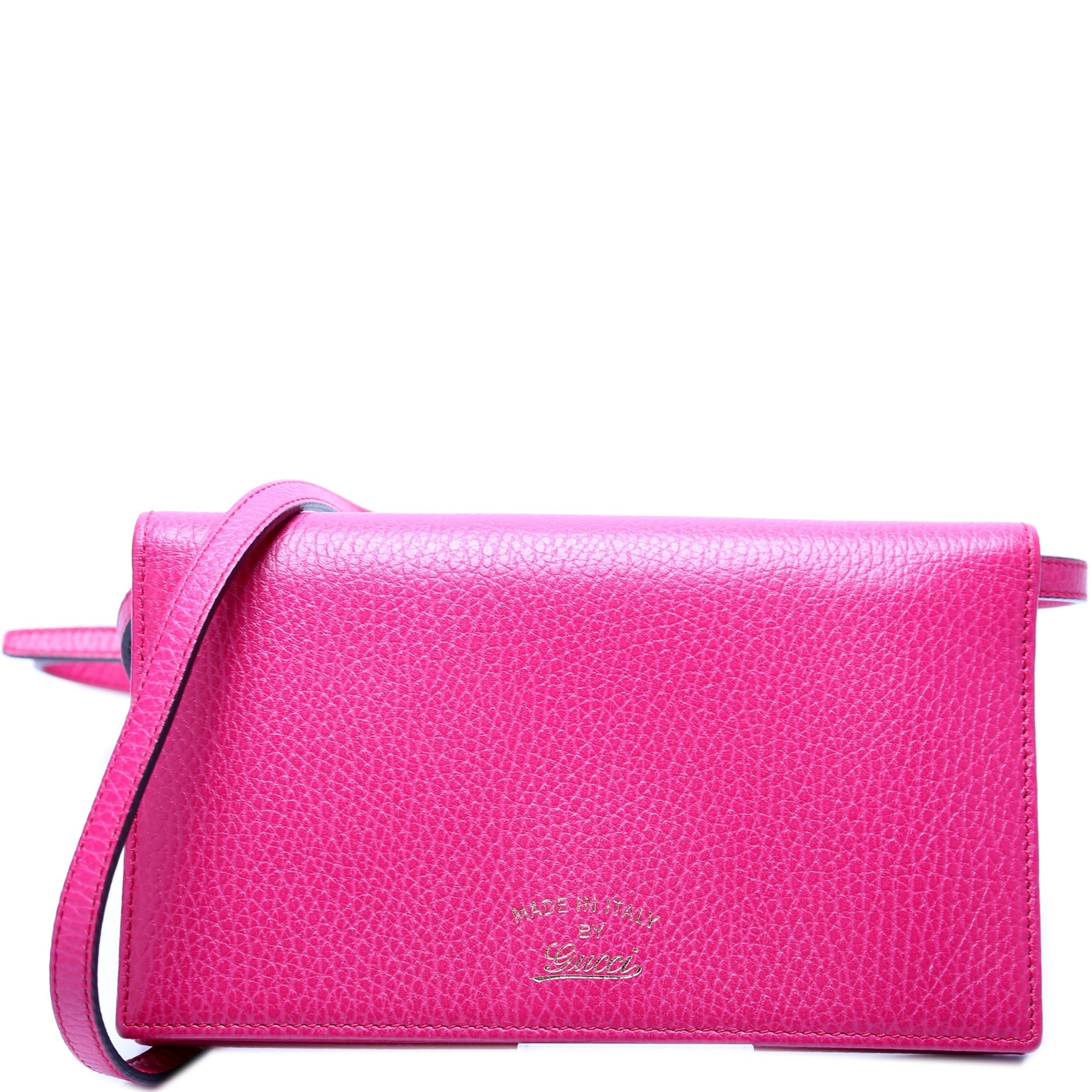 Gucci Swing Strap Leather Wallet Case