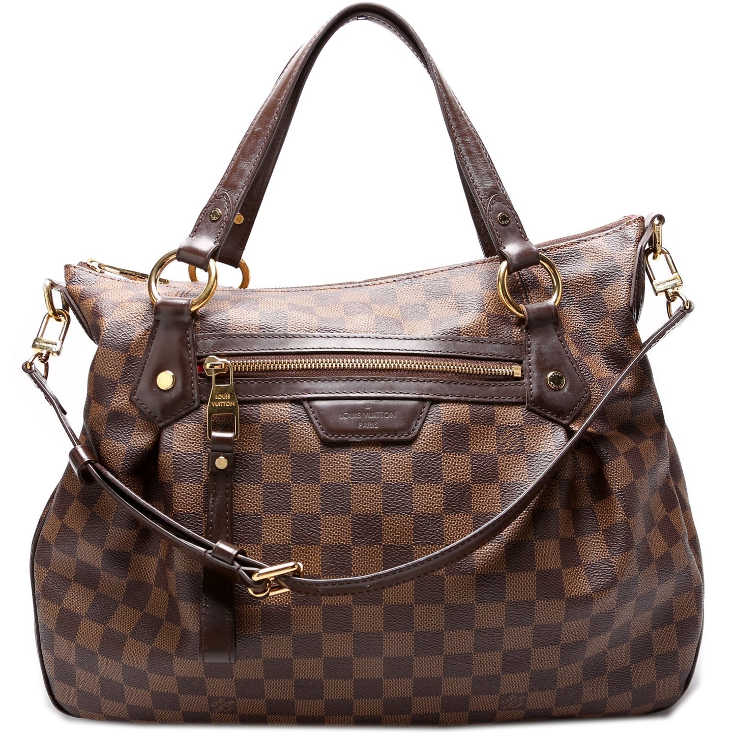 Louis Vuitton Evora MM Ebene Damier Handbag Damier Ebene
