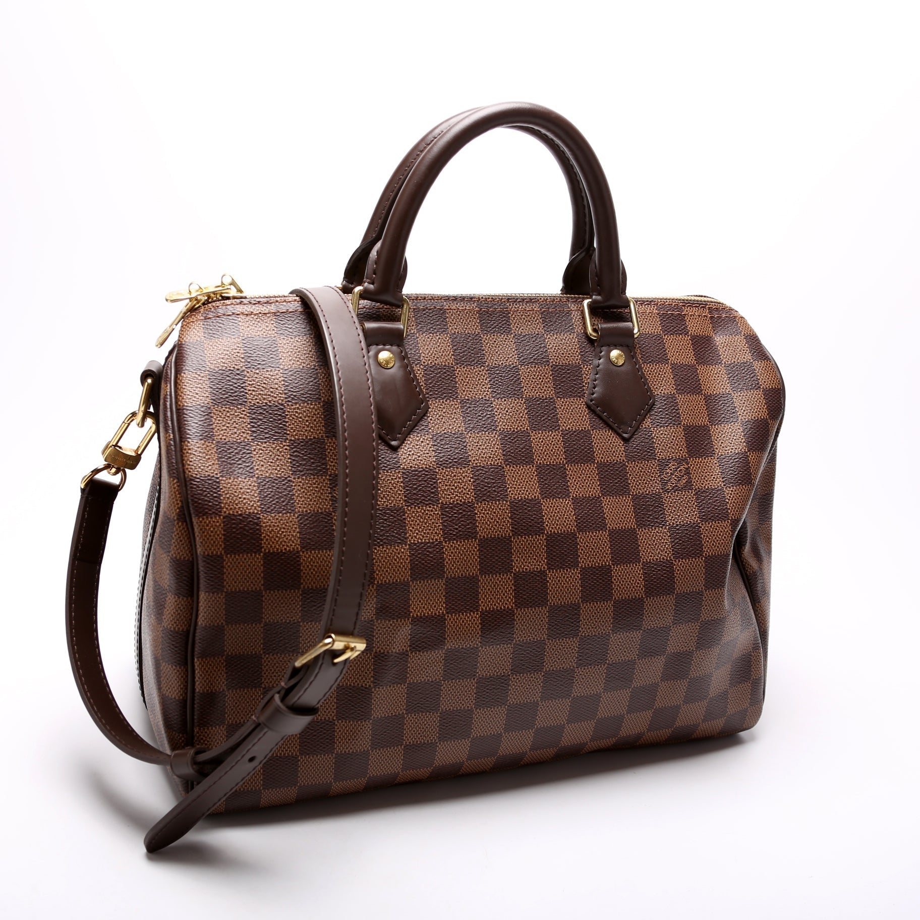 Louis Vuitton Speedy 30 Bandouliere Ebene Damier Handbag Ebene 22