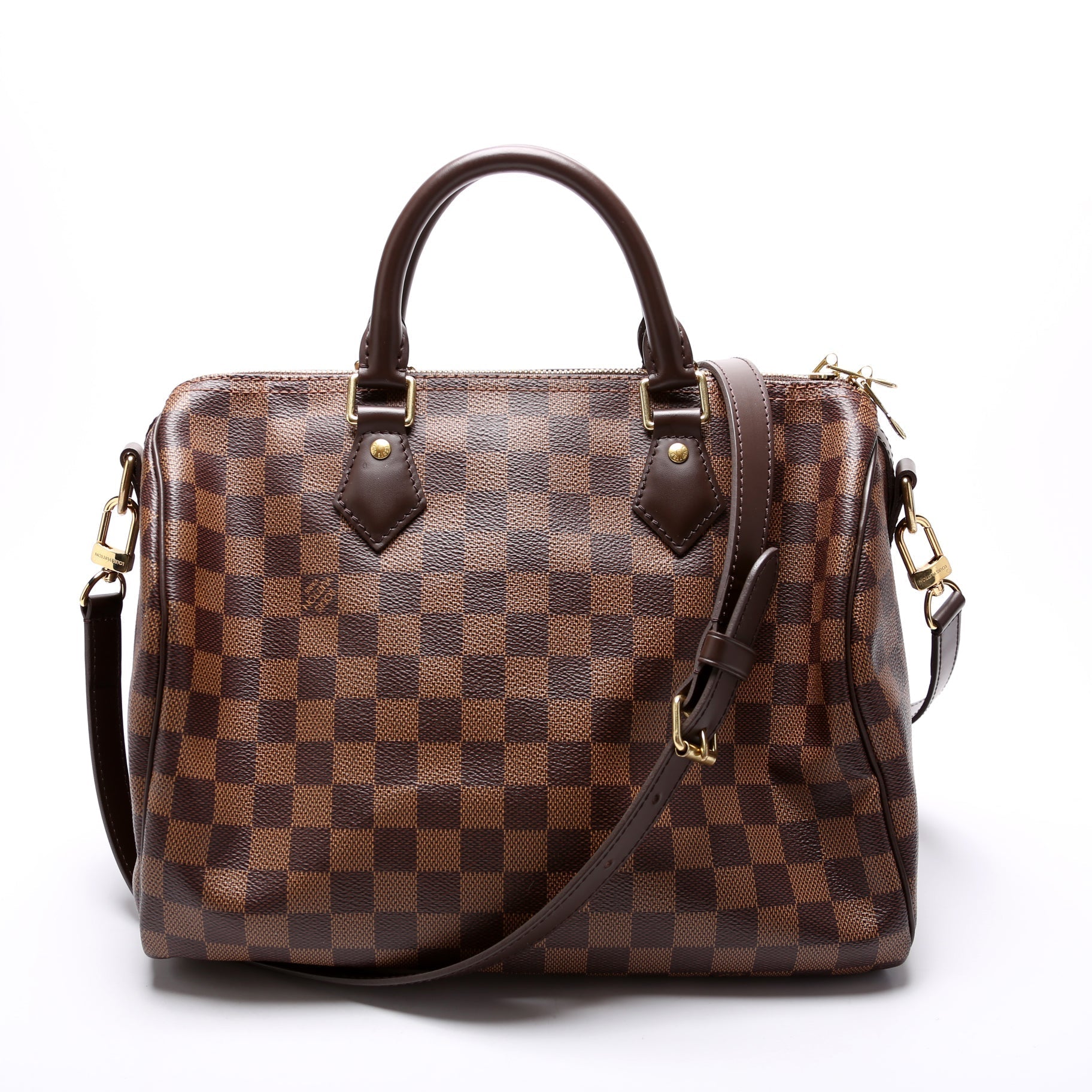 Louis Vuitton Speedy 30 Bandouliere Ebene Damier Handbag Ebene 22