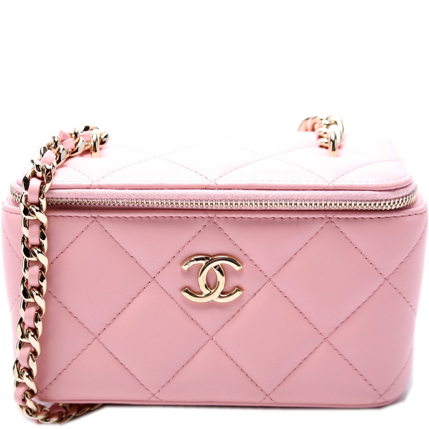 Chanel CC Vanity W Quilted Lambskin Handbag
