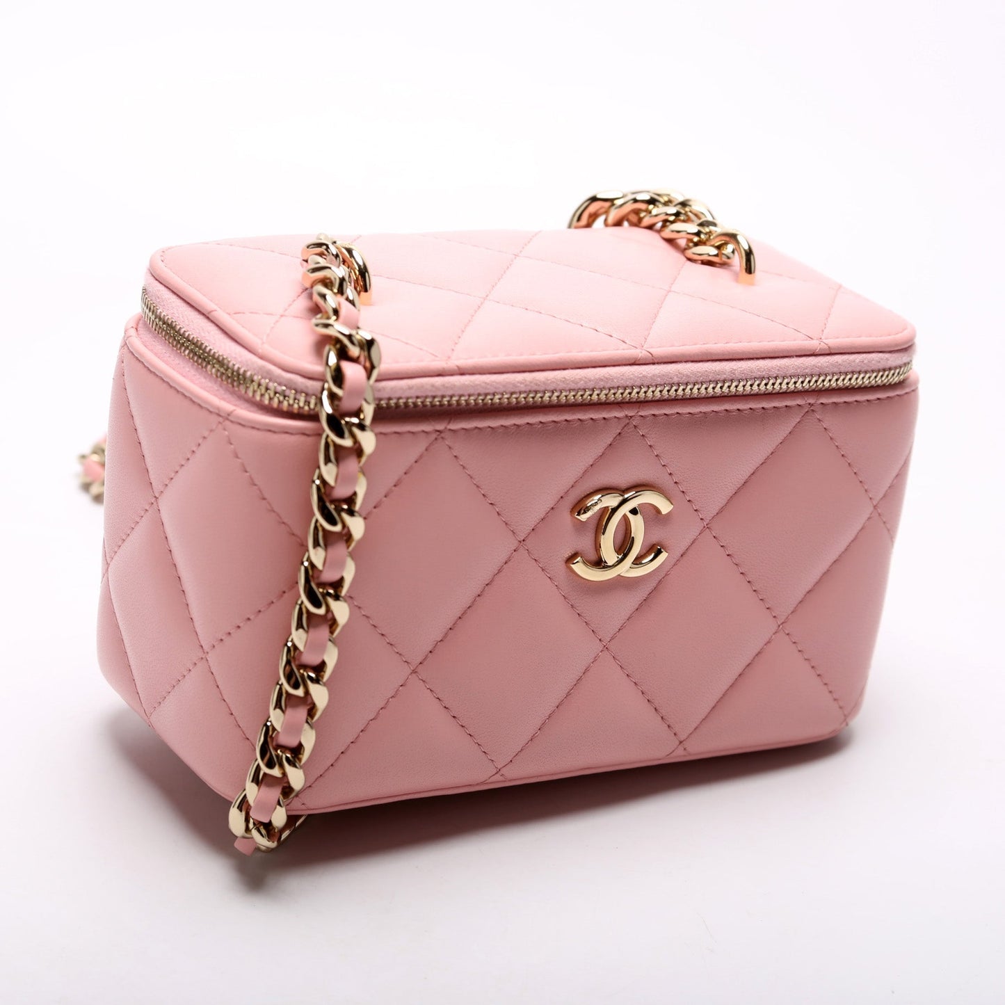 Chanel CC Vanity W Quilted Lambskin Handbag