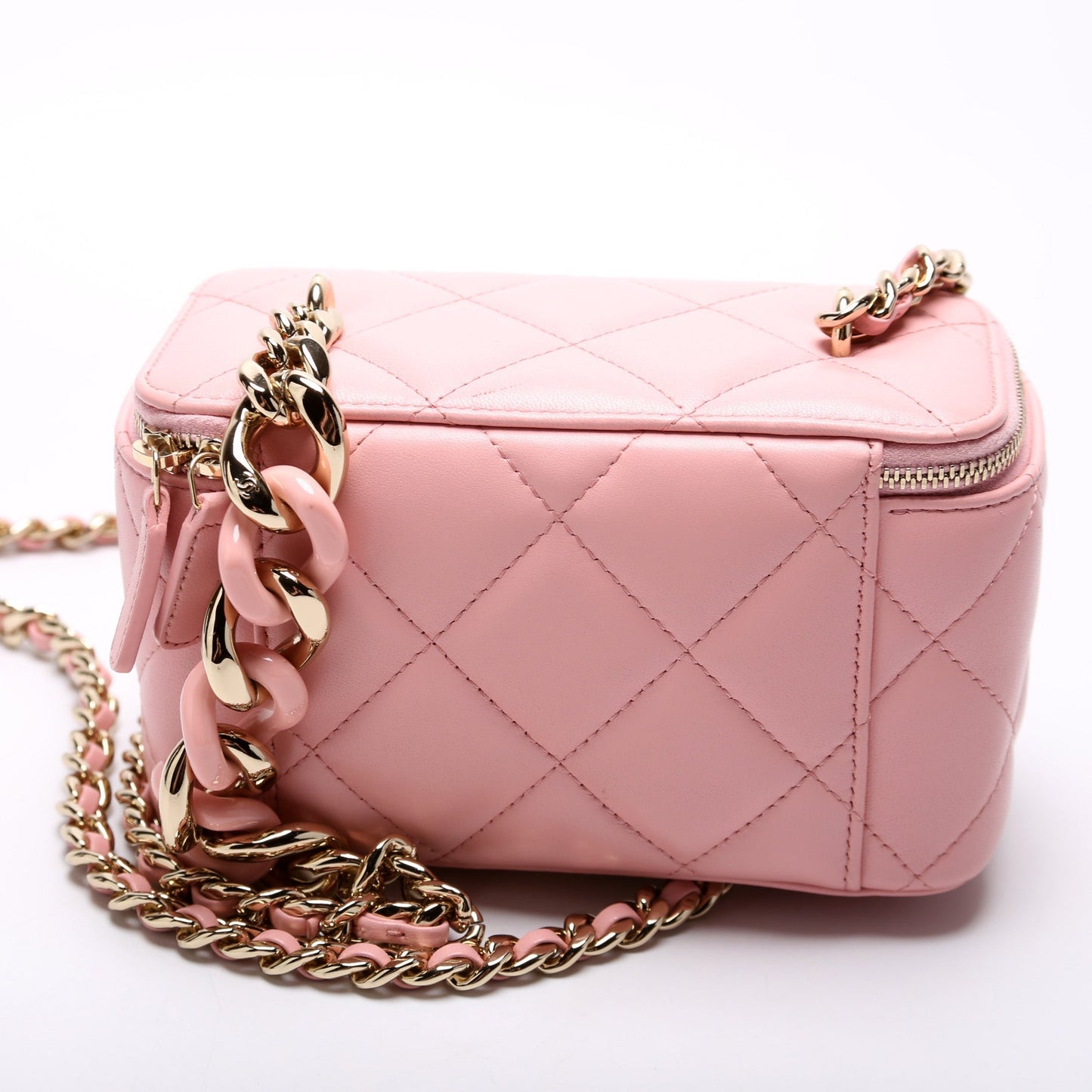 Chanel CC Vanity W Quilted Lambskin Handbag