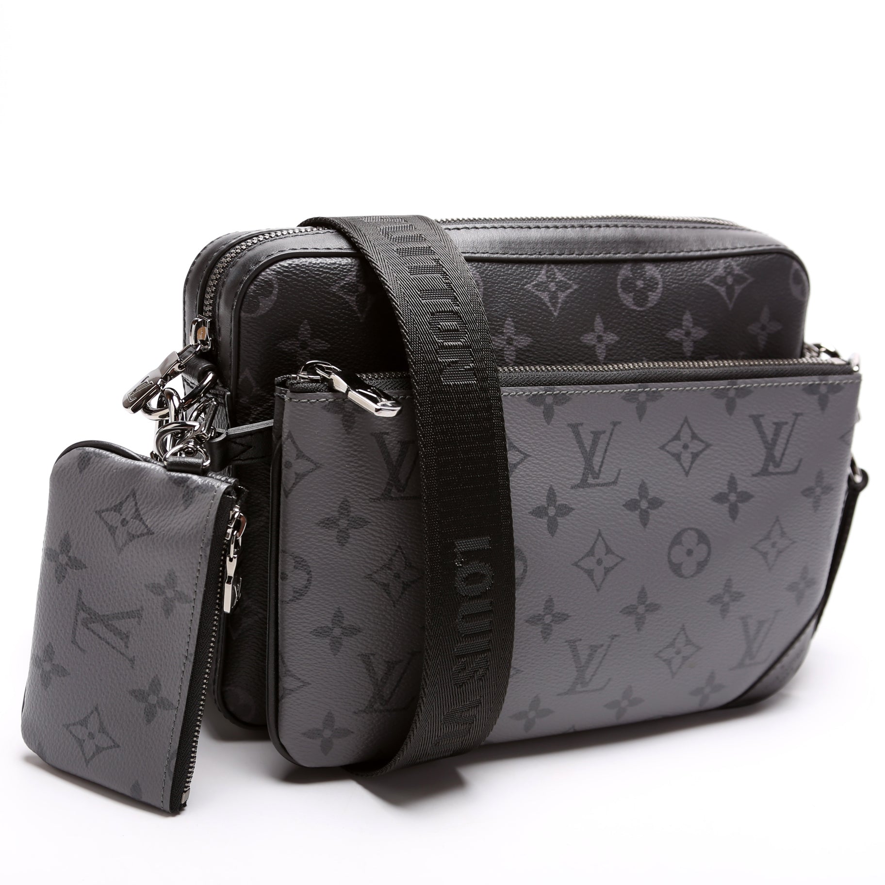 Louis Vuitton Trio Messenger Reverse Eclipse Monogram Crossbody Bag