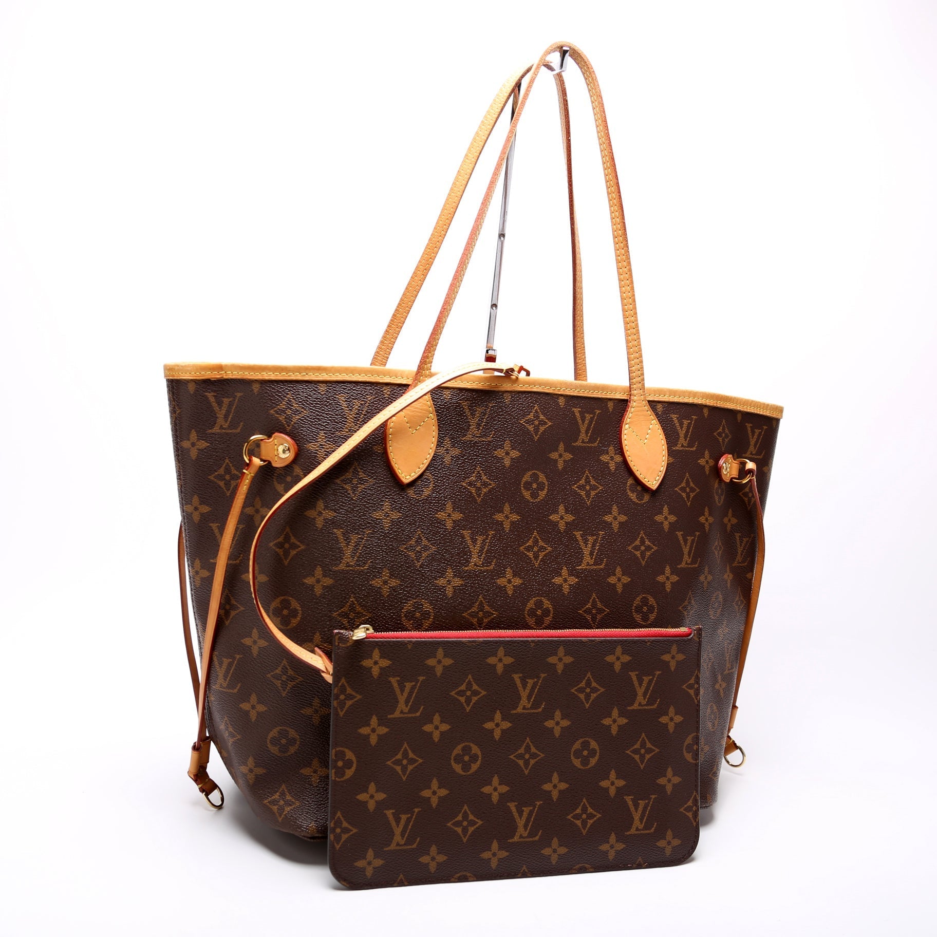 Louis Vuitton Neverfull w MM Monogram Wallet Case Monogram 19