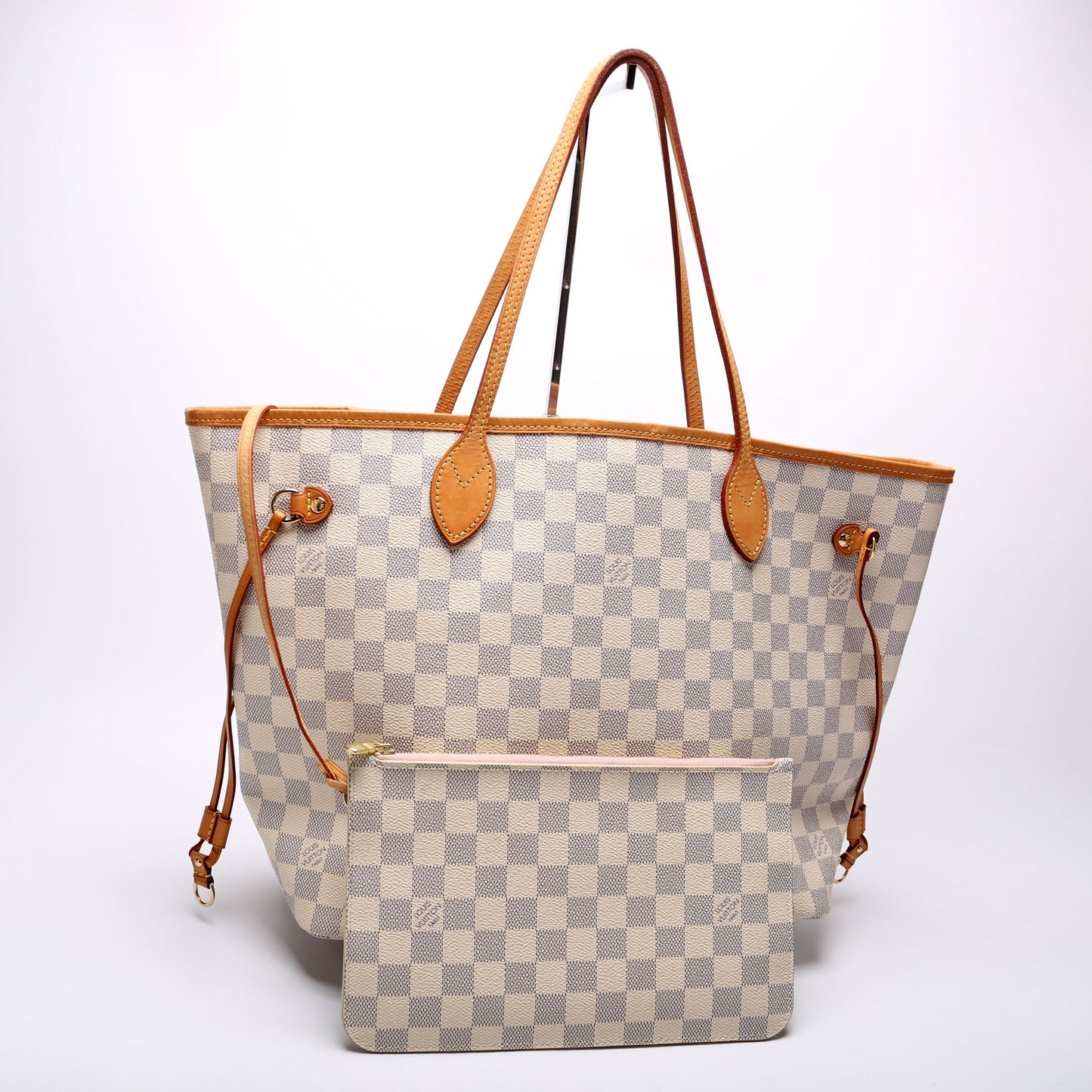 Louis Vuitton Neverfull W MM Azur Damier Wallet Case Azur 1