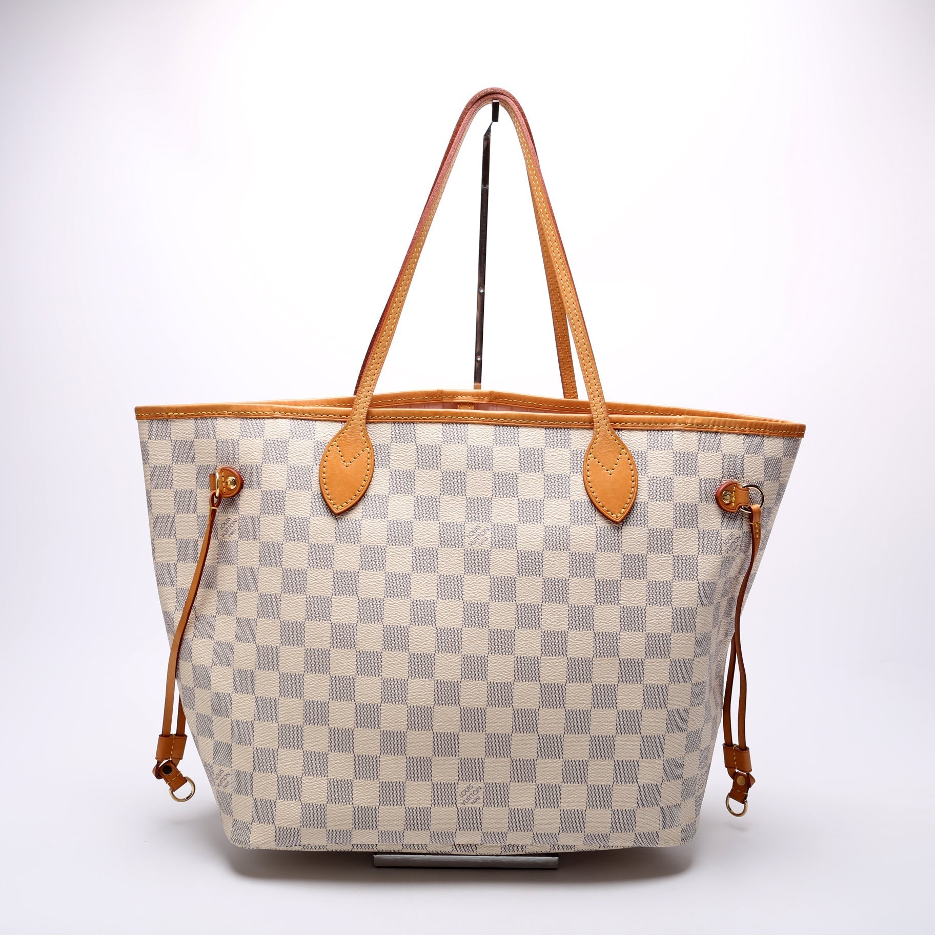 Louis Vuitton Neverfull W MM Azur Damier Wallet Case Azur 1