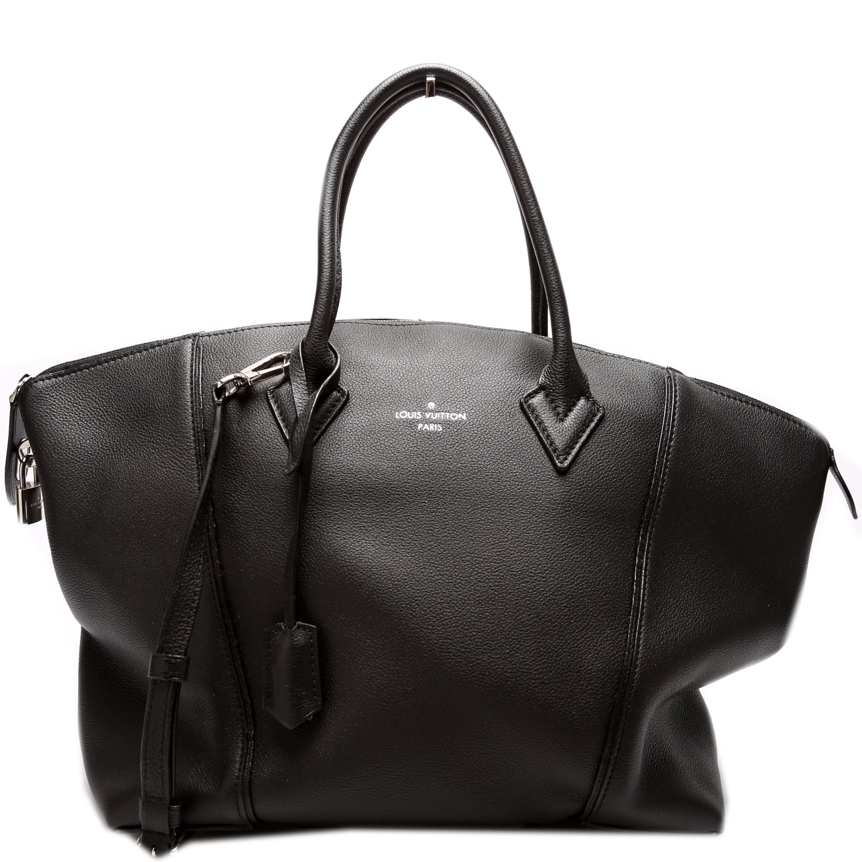 Louis Vuitton Soft Lockit Veau Cachermire Leather Handbag