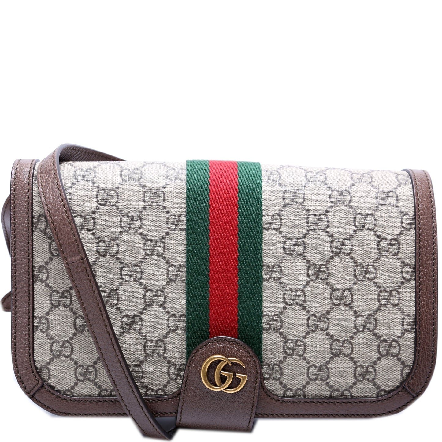 Gucci GG Supreme Ophidia Flap Travel Bag