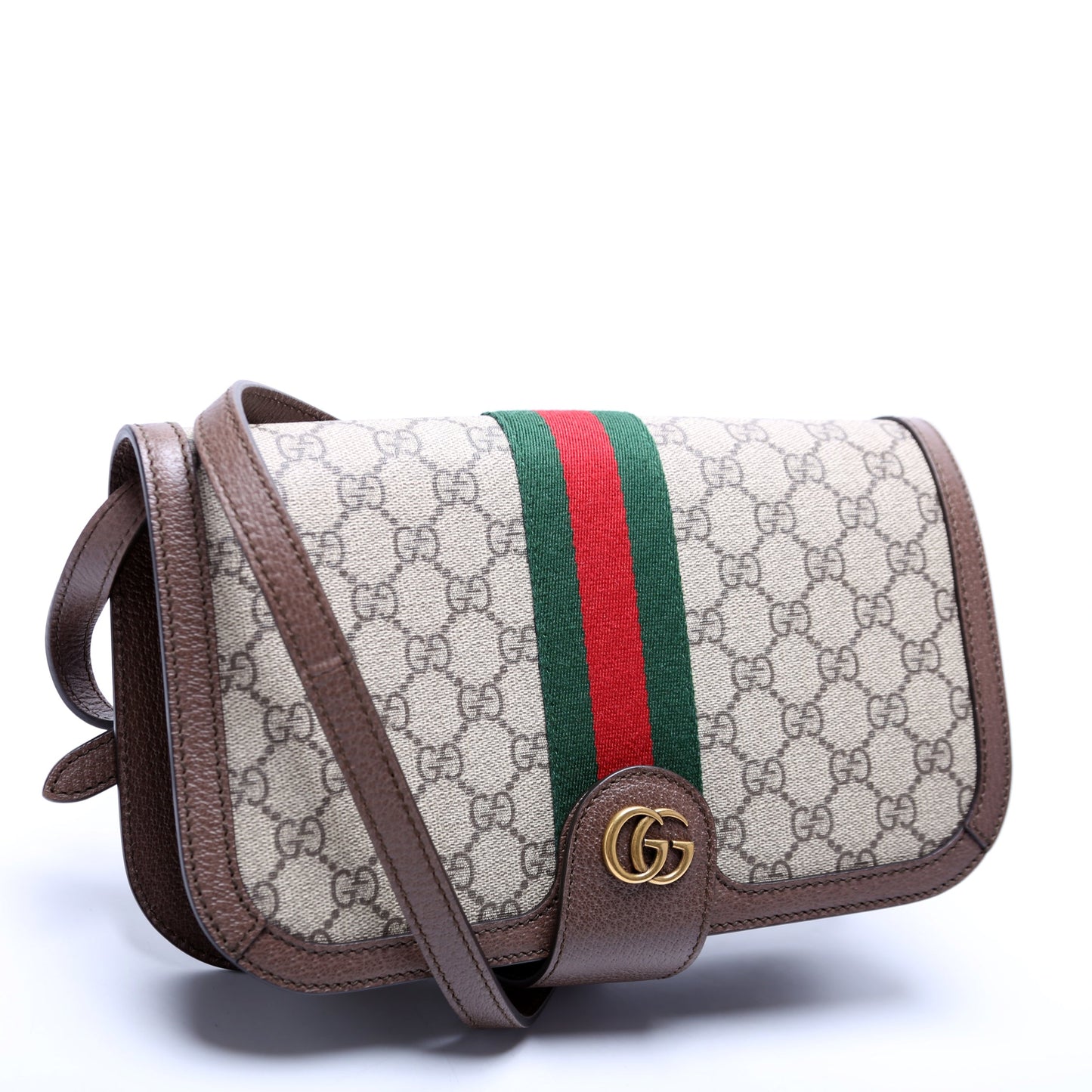 Gucci GG Supreme Ophidia Flap Travel Bag