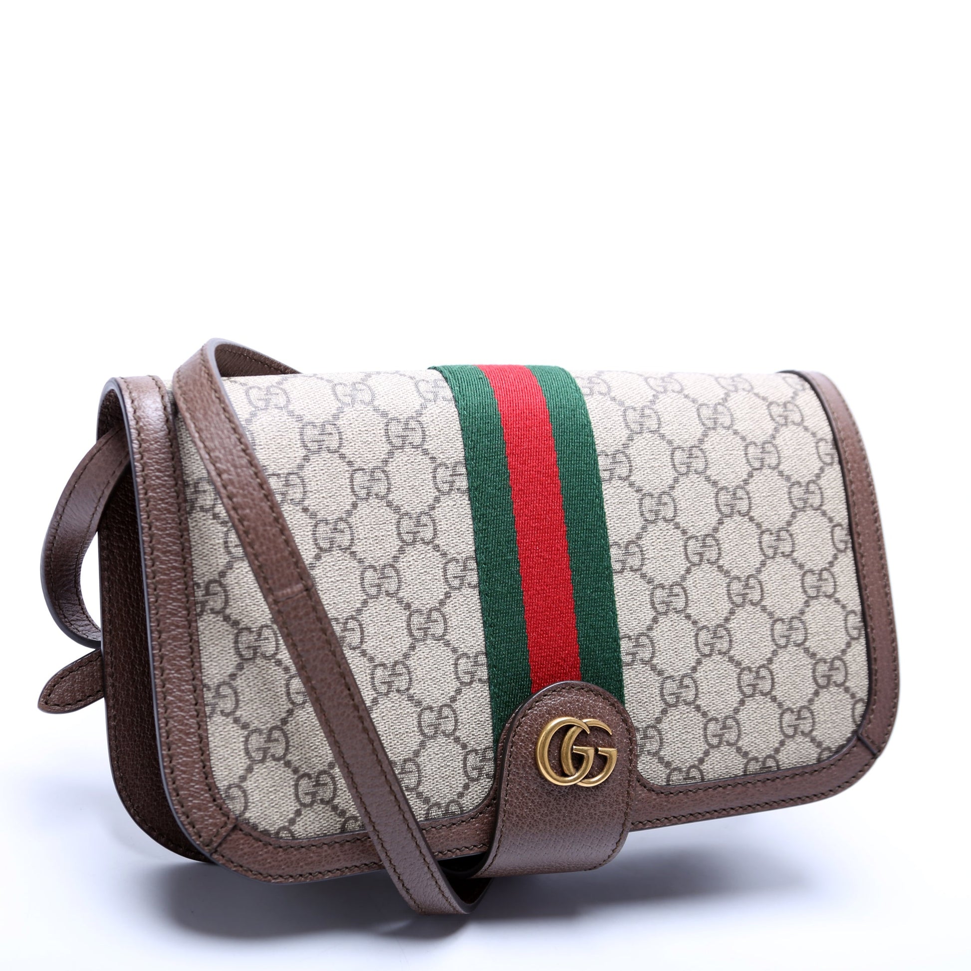 Gucci GG Supreme Ophidia Flap Travel Bag