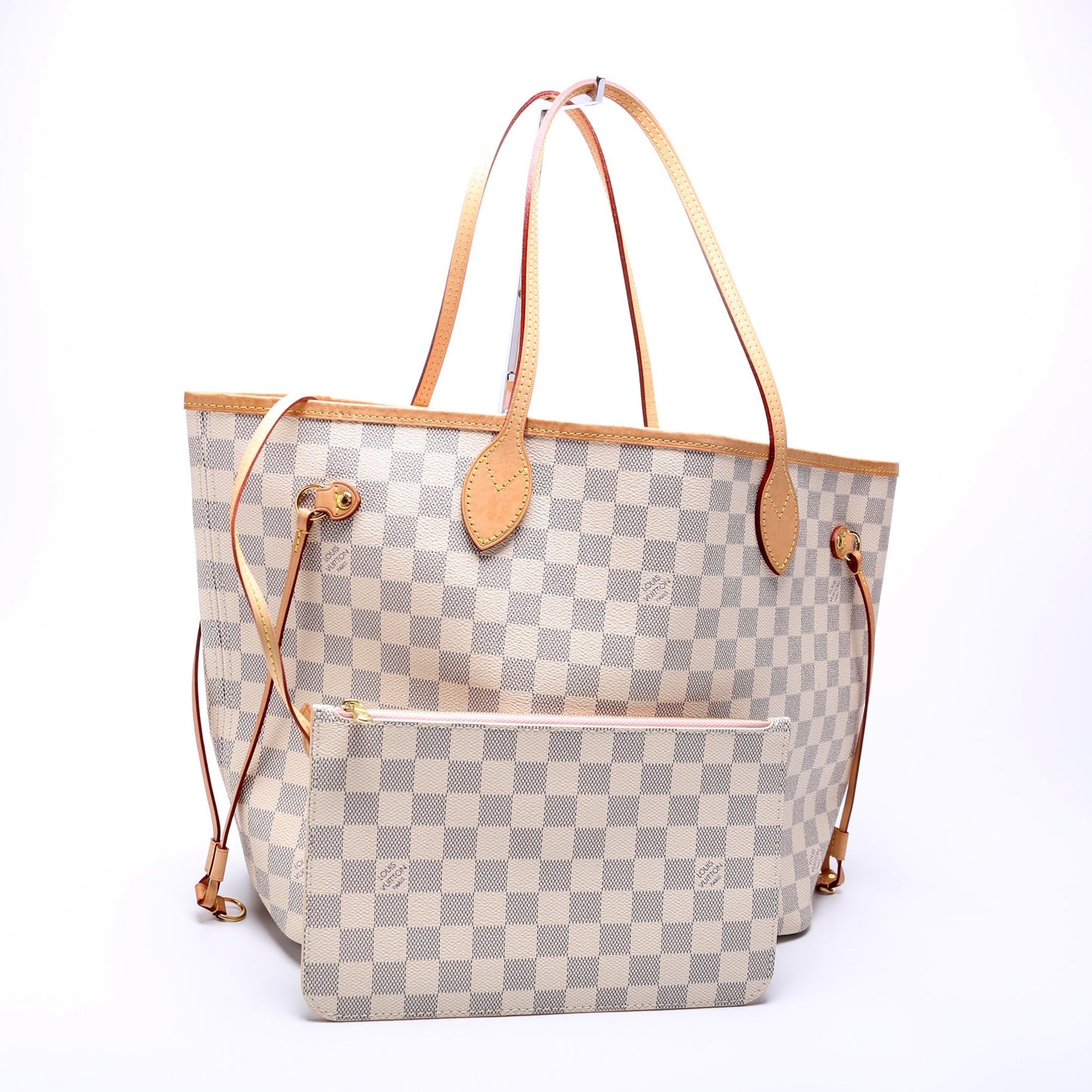 Louis Vuitton Neverfull W MM Azur Damier Wallet Case Azur 6