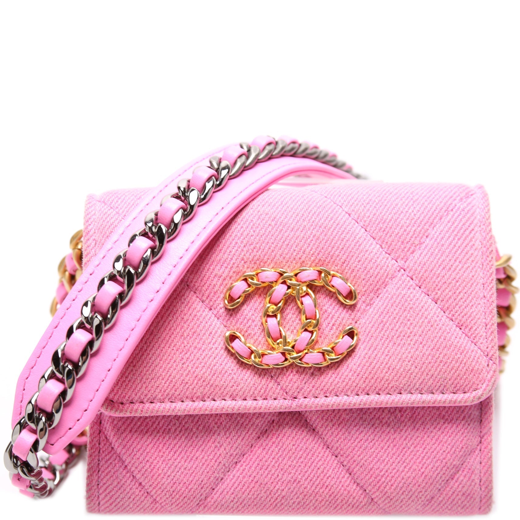 Chanel 19 Flap Coin Purse W Wallet Case