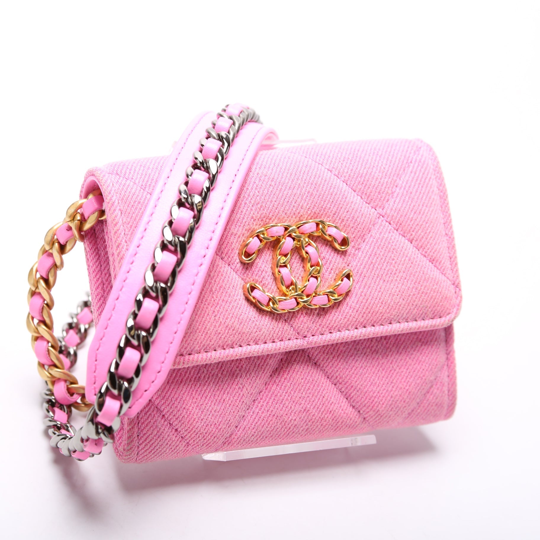 Chanel 19 Flap Coin Purse W Wallet Case