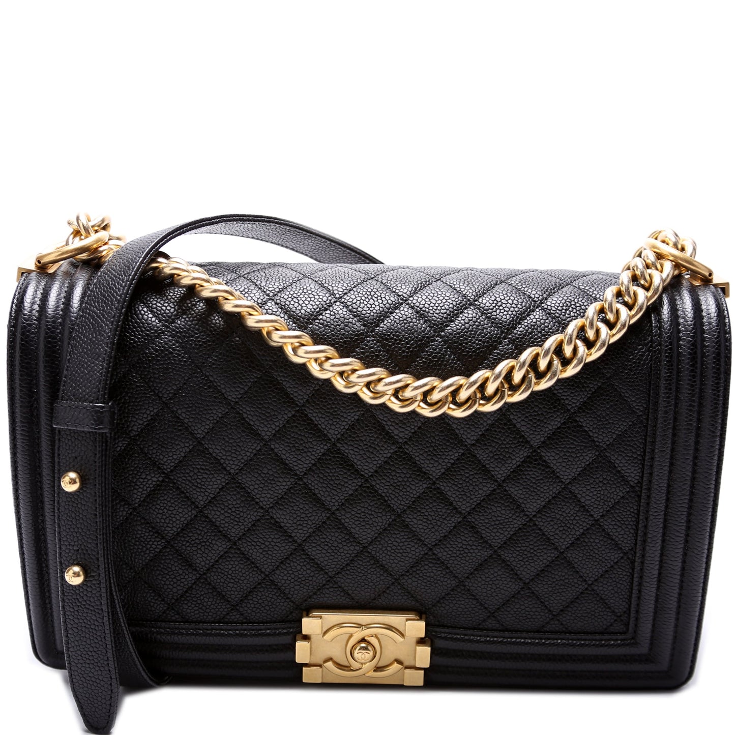 Chanel Boy Flap New Caviar 23M Handbag
