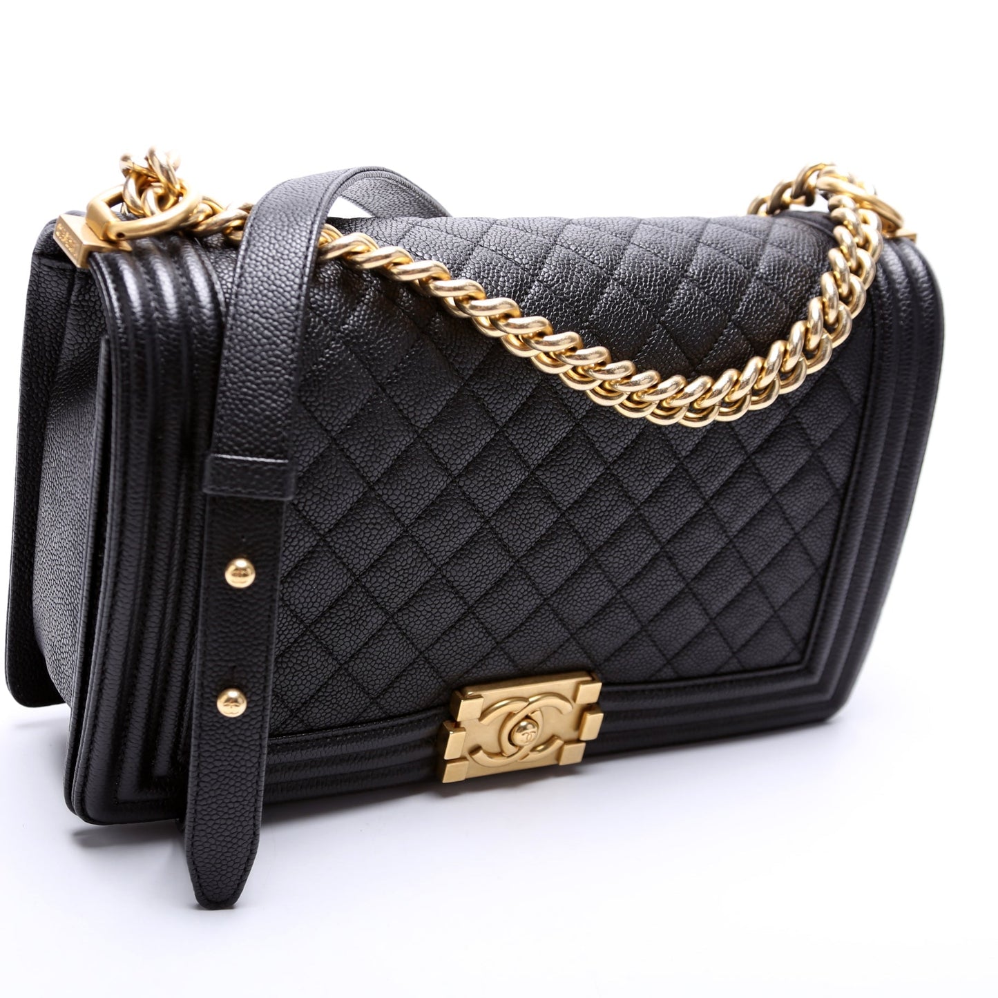Chanel Boy Flap New Caviar 23M Handbag