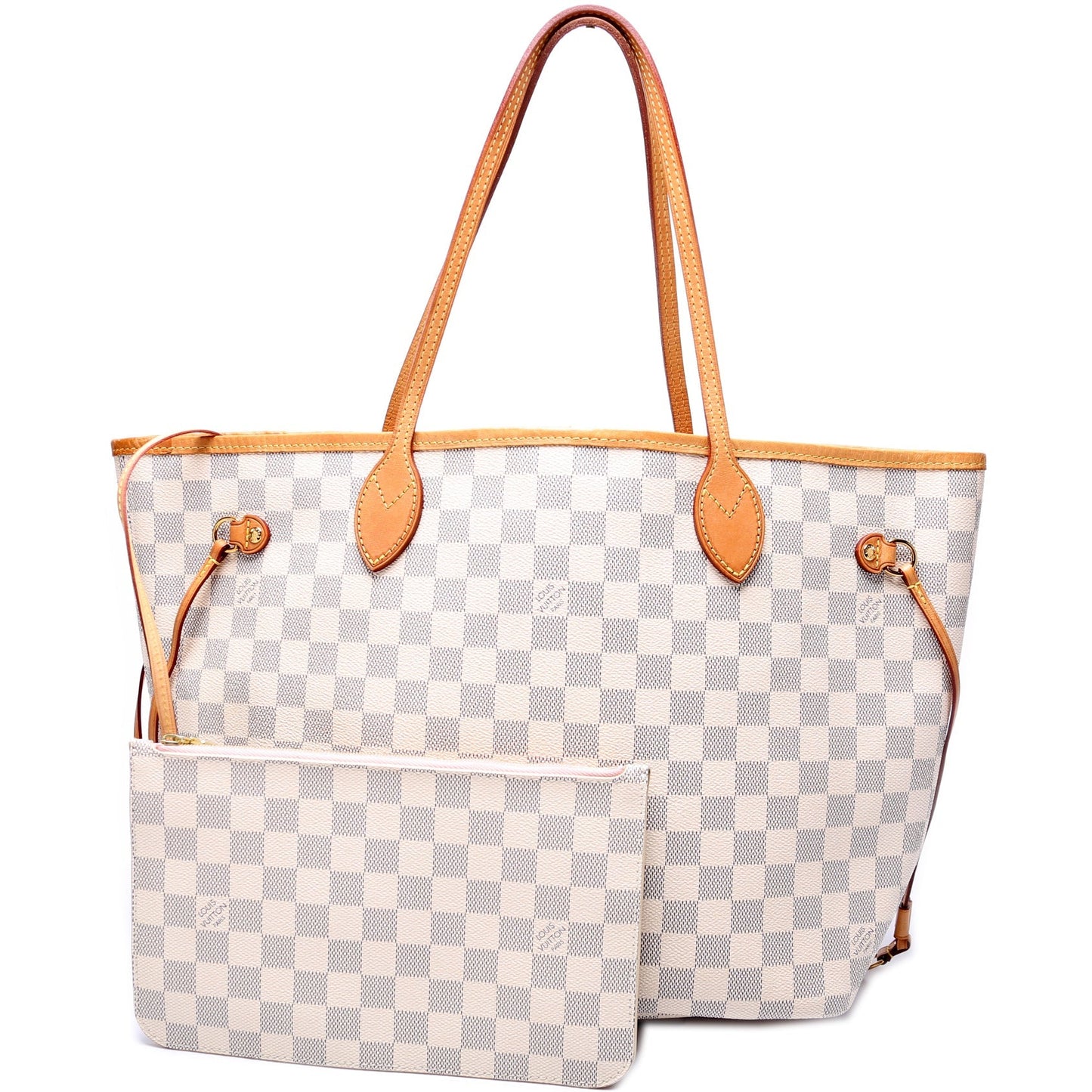 Louis Vuitton Neverfull w MM Azur Damier Wallet Case Azur 11